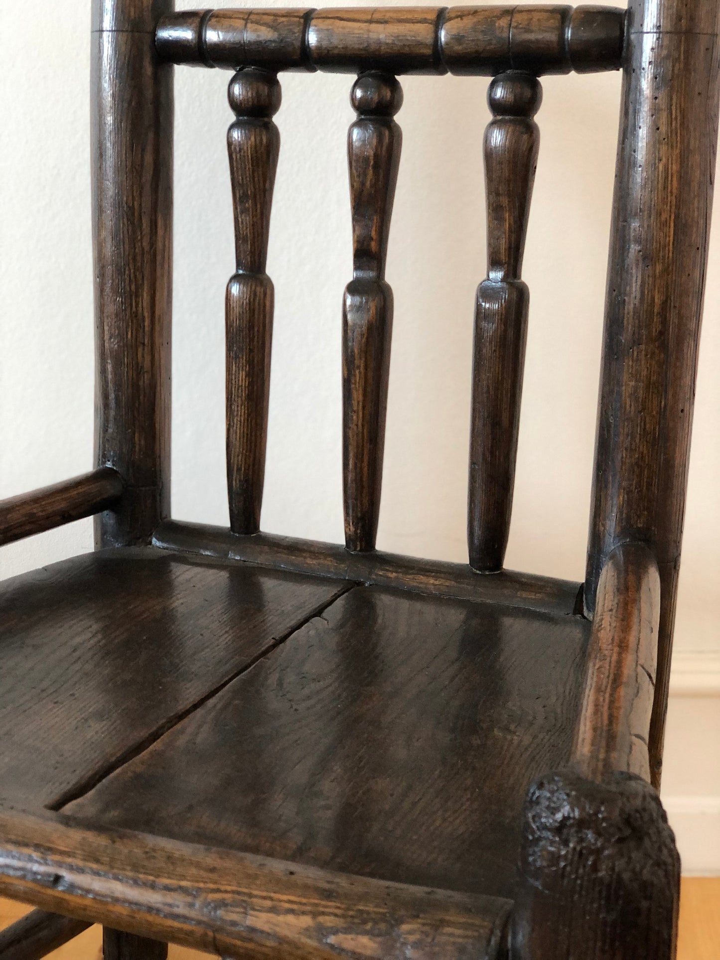 18th-Century English Oak Farmhouse Chair