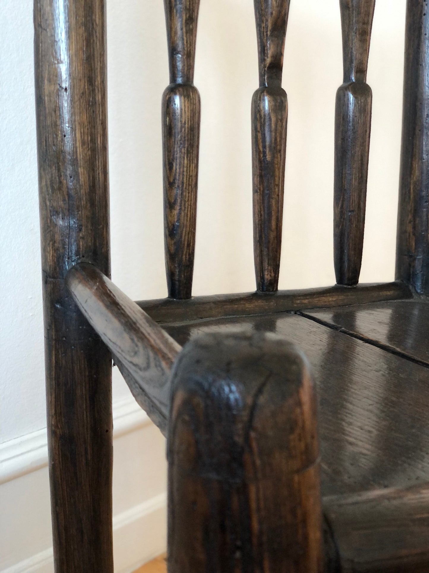 18th-Century English Oak Farmhouse Chair
