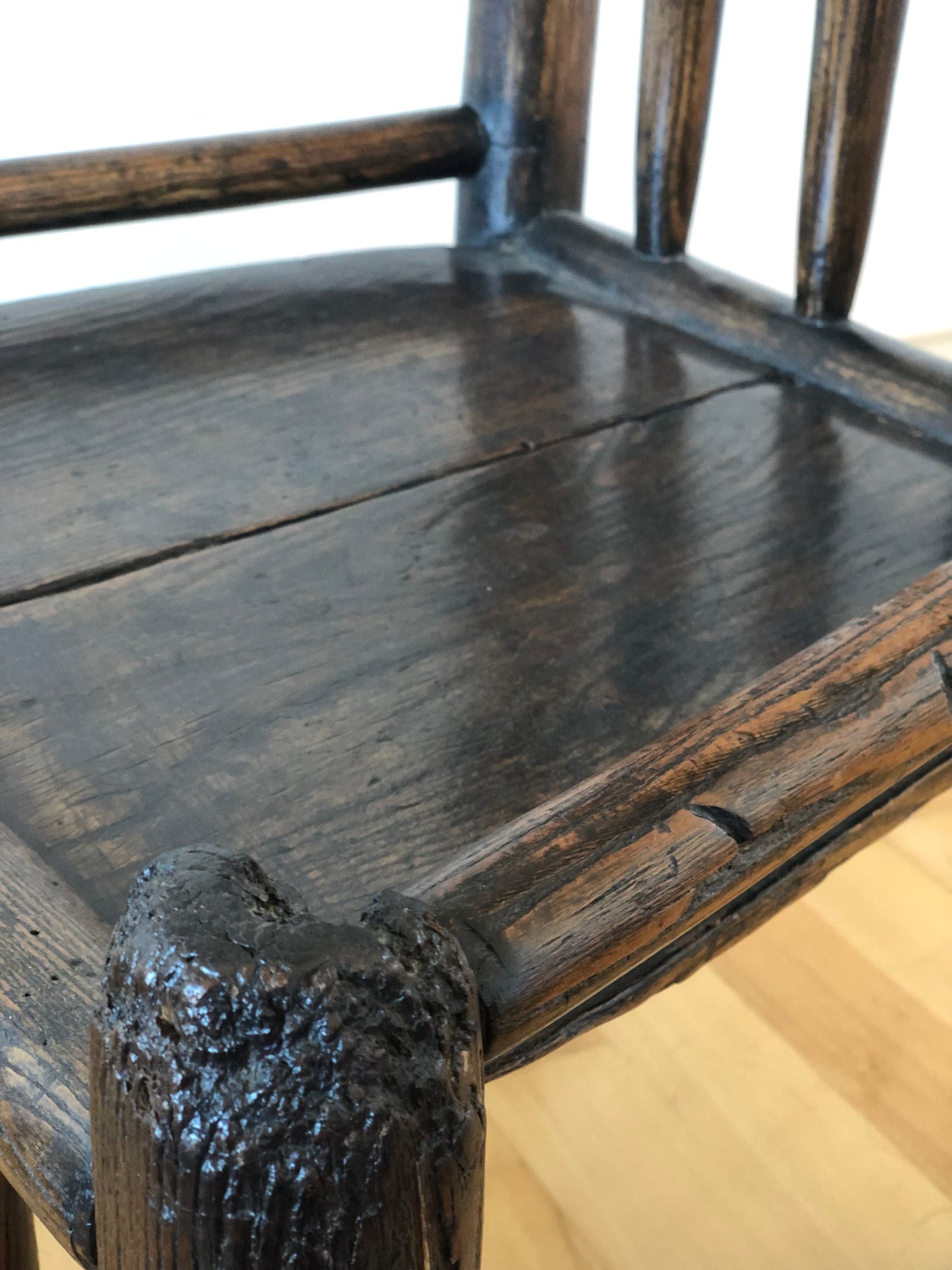18th-Century English Oak Farmhouse Chair