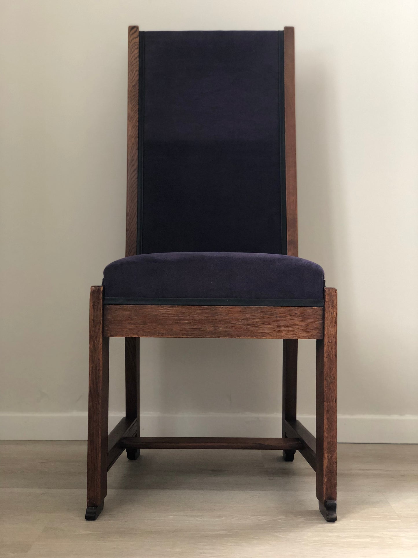 Set of 4 Art Deco Haagse School Dining Chair Frits Spanjaard 1930s