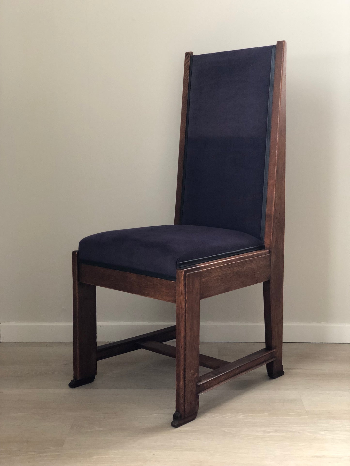 Set of 4 Art Deco Haagse School Dining Chair Frits Spanjaard 1930s