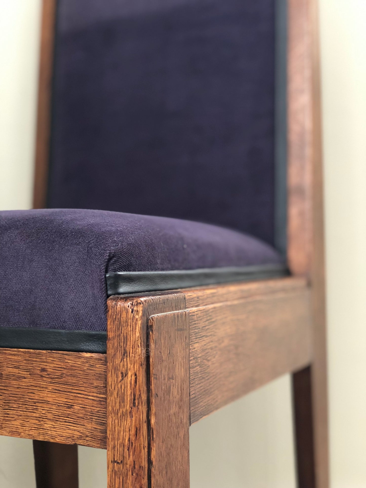 Set of 4 Art Deco Haagse School Dining Chair Frits Spanjaard 1930s