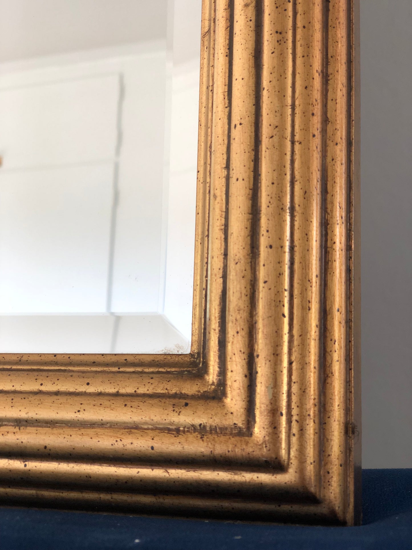 A Pair Vintage Deknudt Full Length Giltwood Mirror Hollywood Regency Belgium