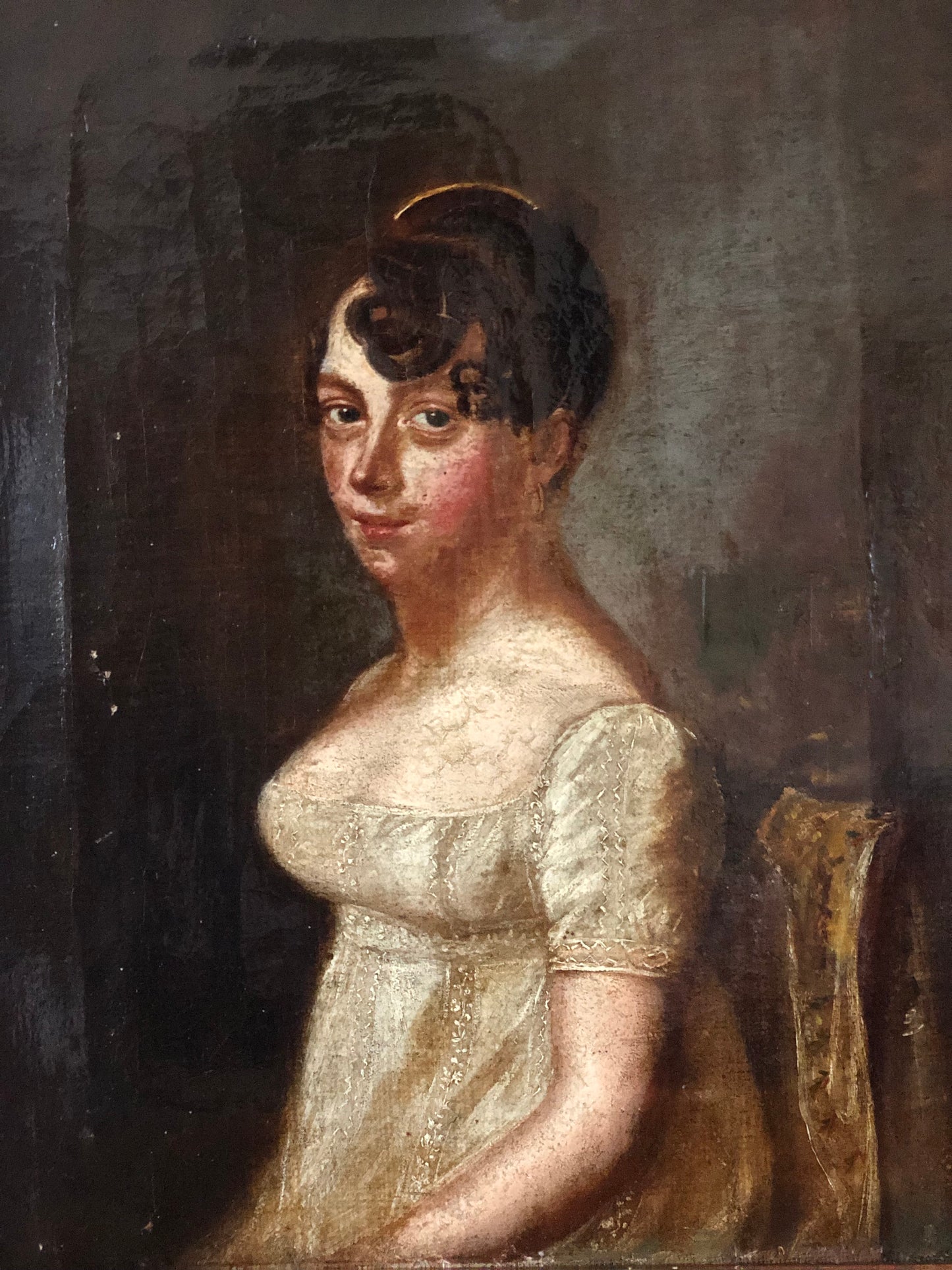 A Set of Early 19th Century German Portrait Paintings of a Couple