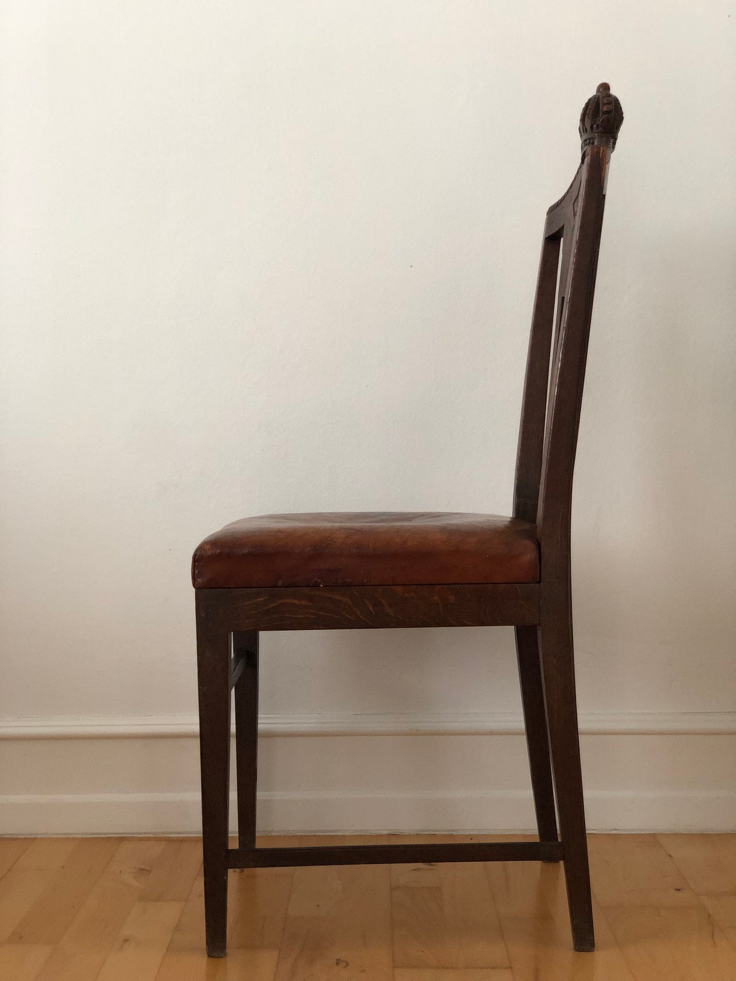 Antique Marked Dining Chair Copenhagen Denmark 1902
