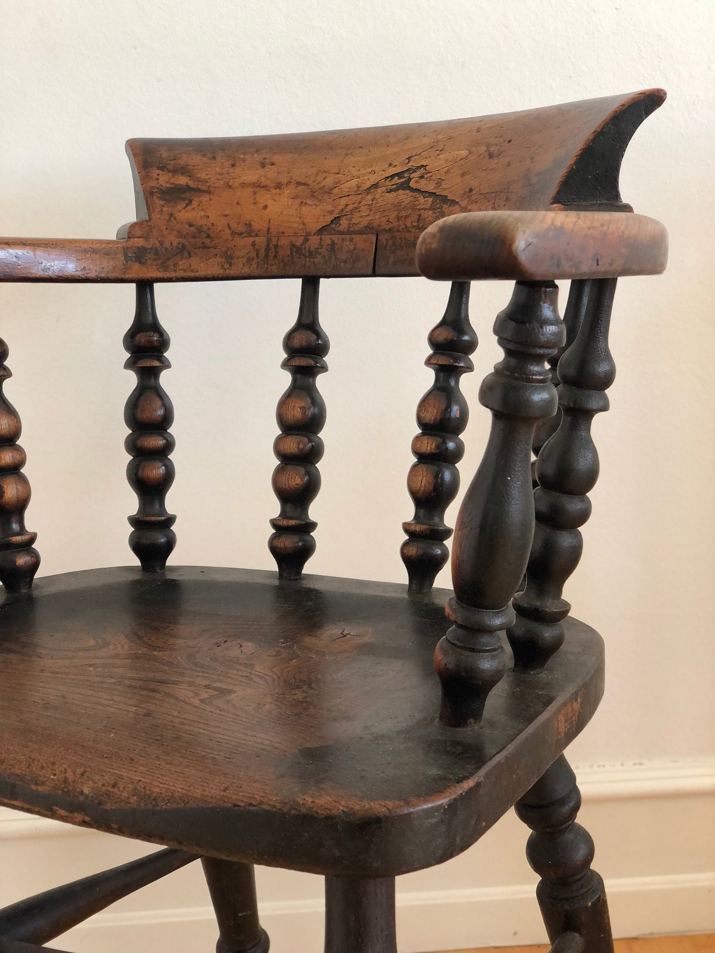Antique Wooden Captain’s Chair Denmark