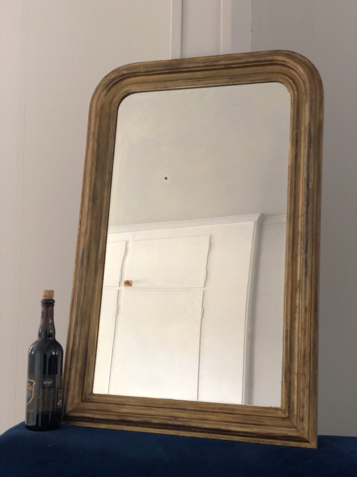Antique Louis Philippe Mirror Giltwood The Netherlands Late 19th Century