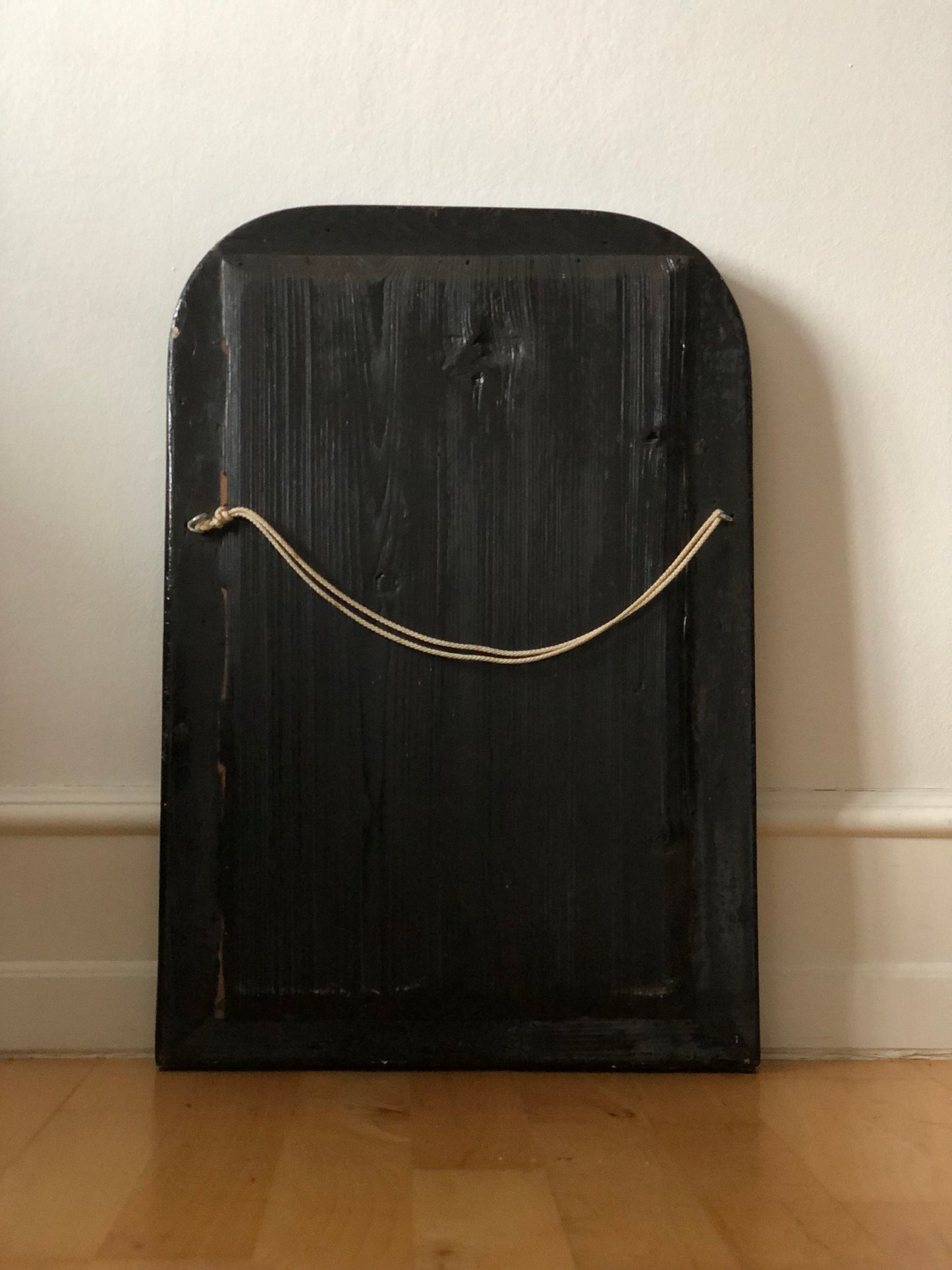 Antique Louis Philippe Mirror In Black and Gold France Late 19th Century