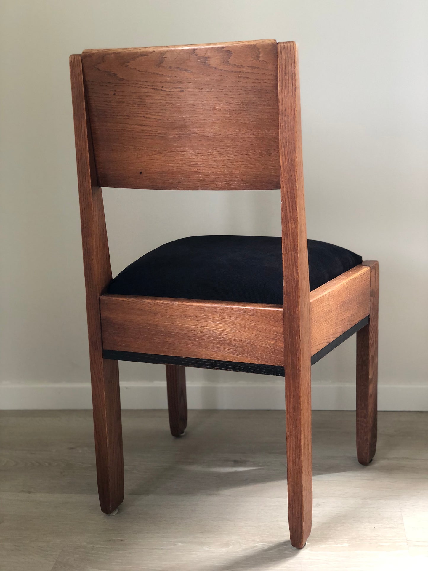Reserved Art Deco Oak Dining Chair By J.A. Muntendam For L.O.V. Oosterbeek 1920s