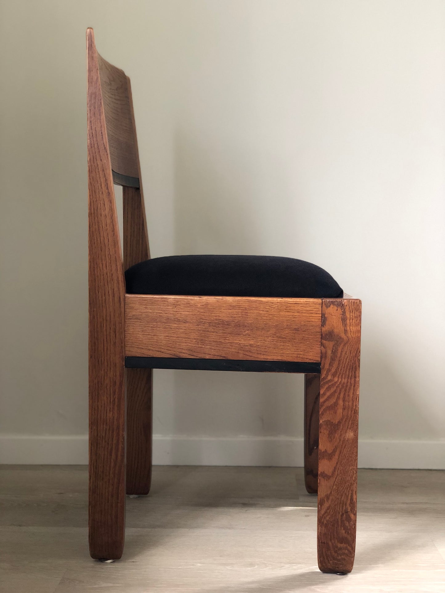 Reserved Art Deco Oak Dining Chair By J.A. Muntendam For L.O.V. Oosterbeek 1920s