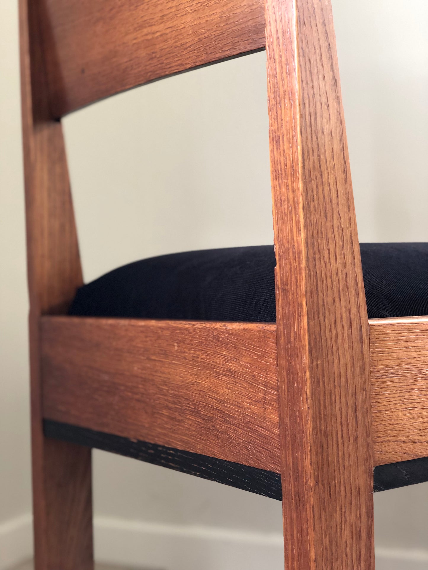 Reserved Art Deco Oak Dining Chair By J.A. Muntendam For L.O.V. Oosterbeek 1920s