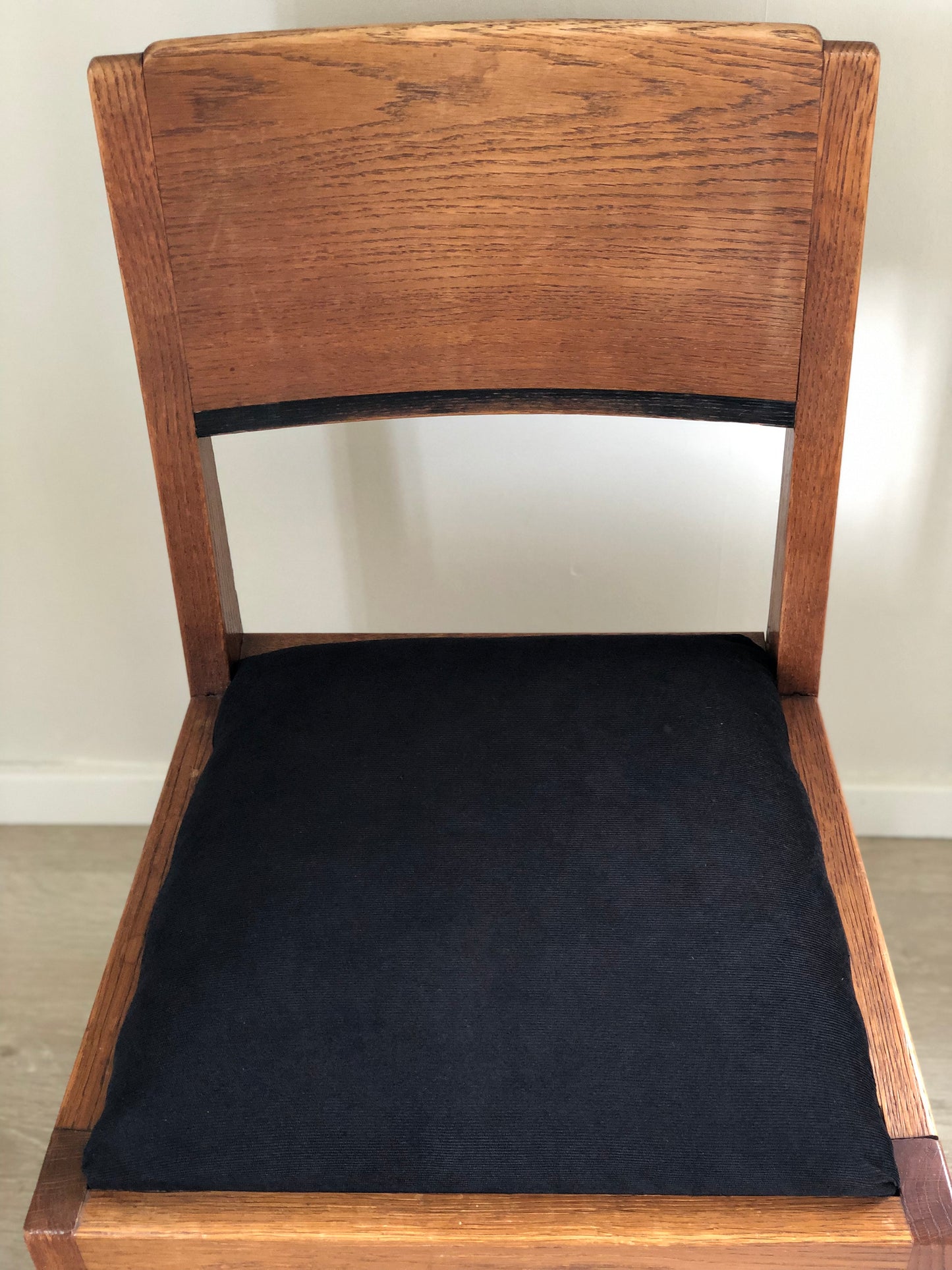 Reserved Art Deco Oak Dining Chair By J.A. Muntendam For L.O.V. Oosterbeek 1920s