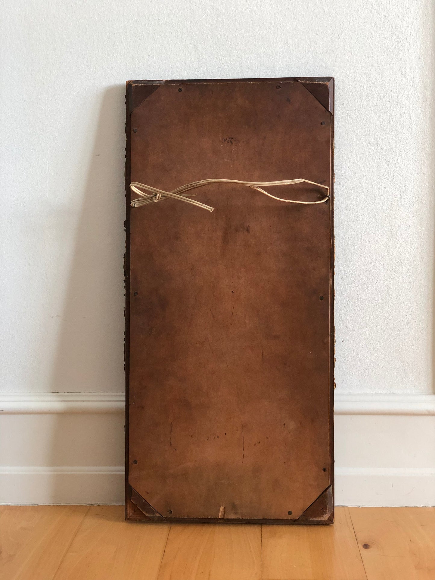 Handcrafted Antique Rococo Full-Length Mirror Belgium, 1900