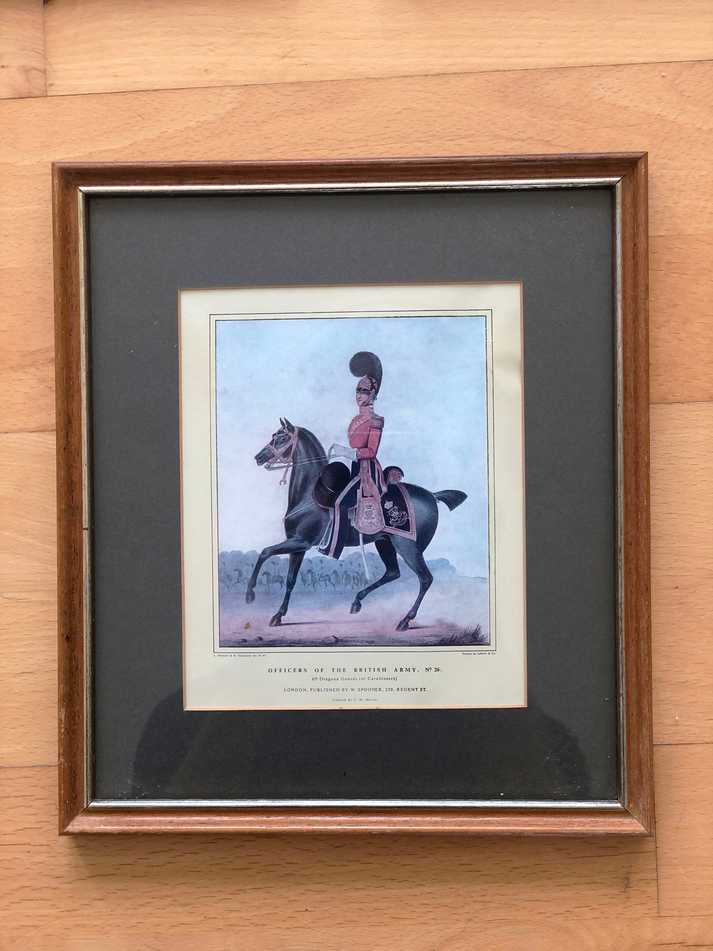 Set of Five Hand-Coloured British Army Prints 19th-Century