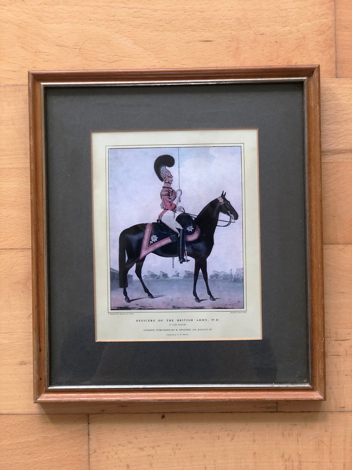 Set of Five Hand-Coloured British Army Prints 19th-Century