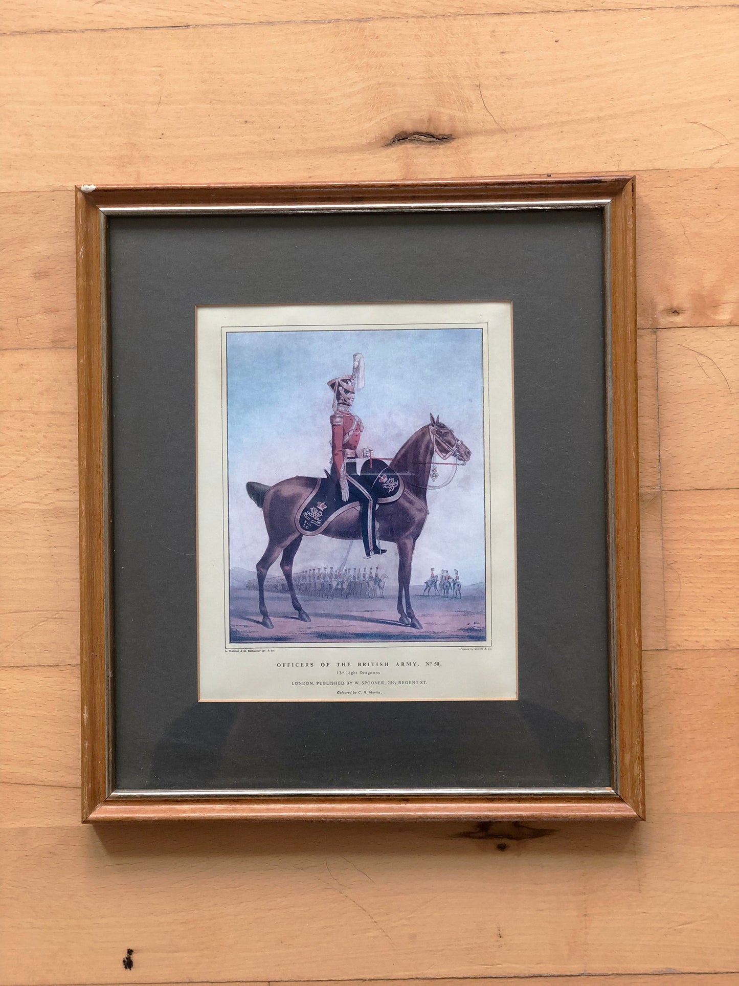 Set of Five Hand-Coloured British Army Prints 19th-Century