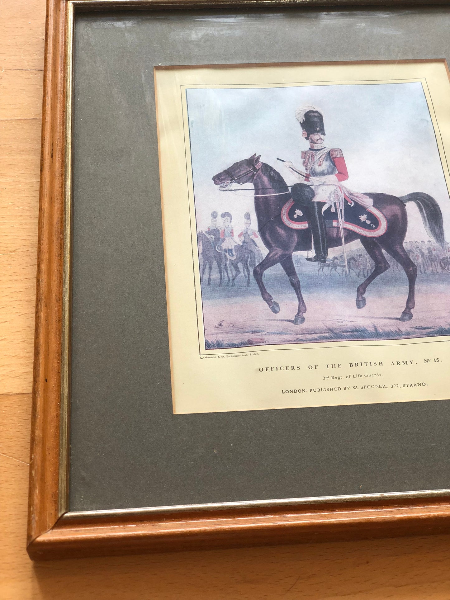 Set of Five Hand-Coloured British Army Prints 19th-Century