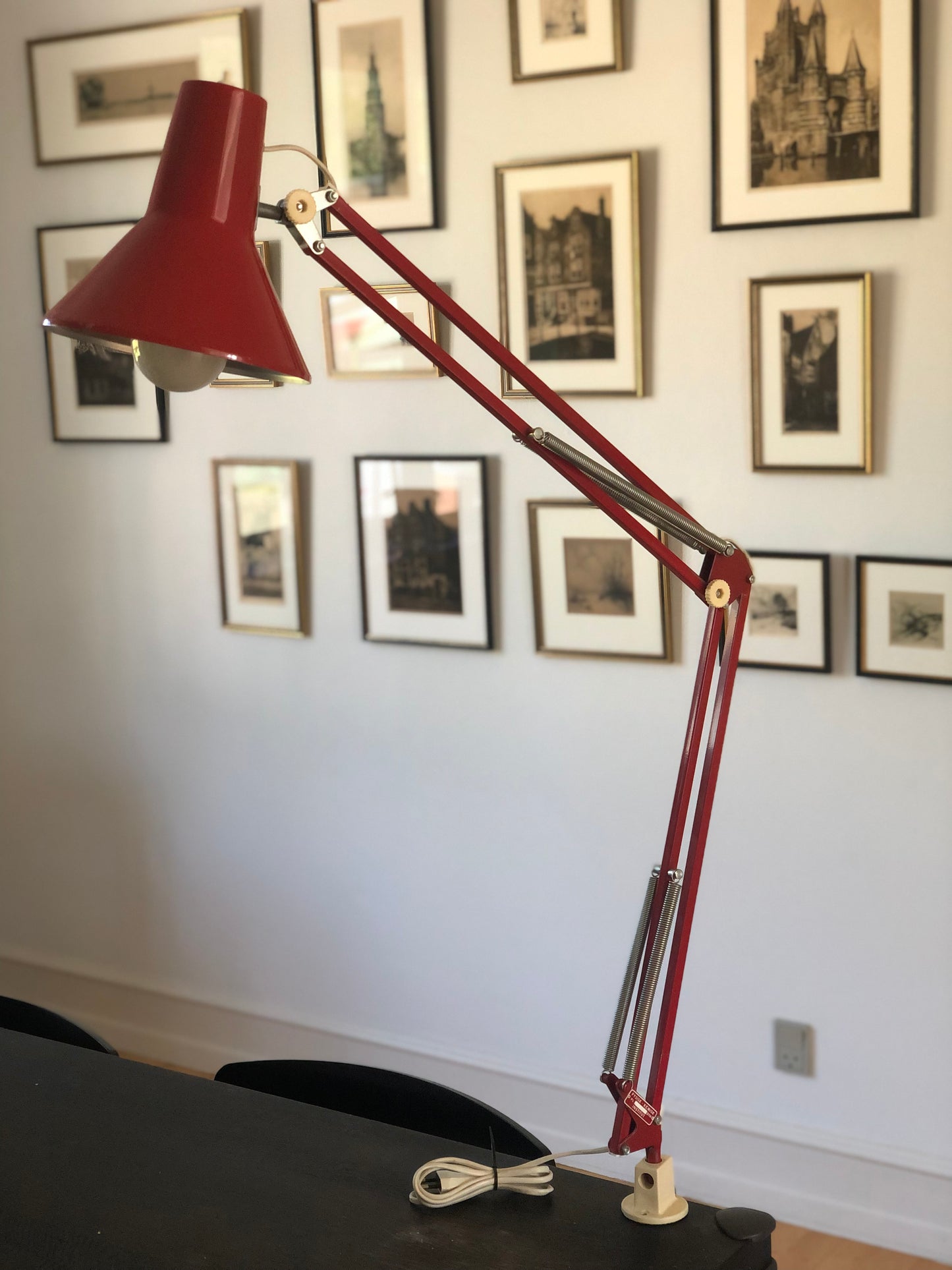 Industrial Architect Desk Lamp HCF Denmark 1970s