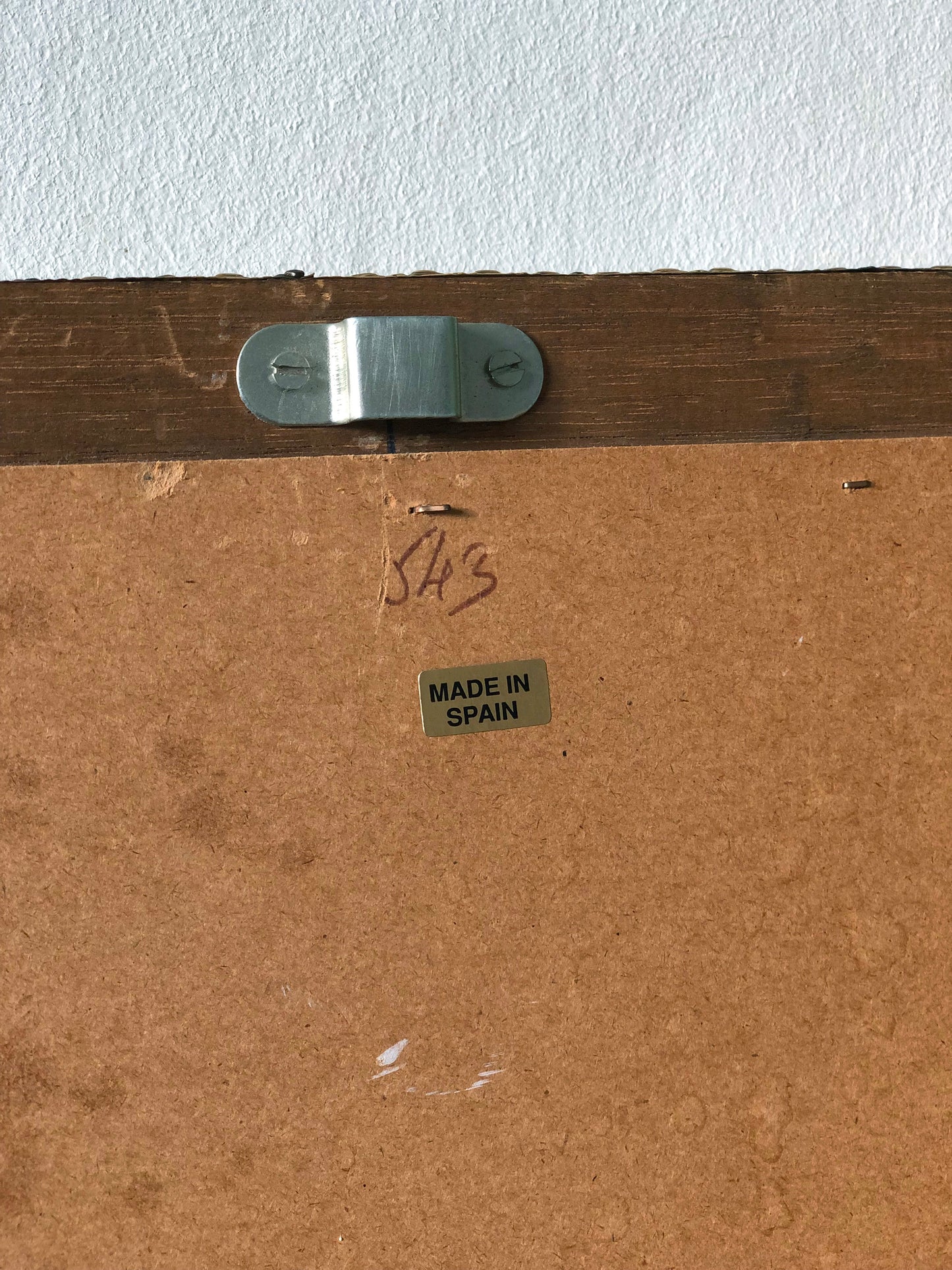 Large Vintage Venetian Rectangular Mirror Hollywood Regency in Gold Spain 1990s