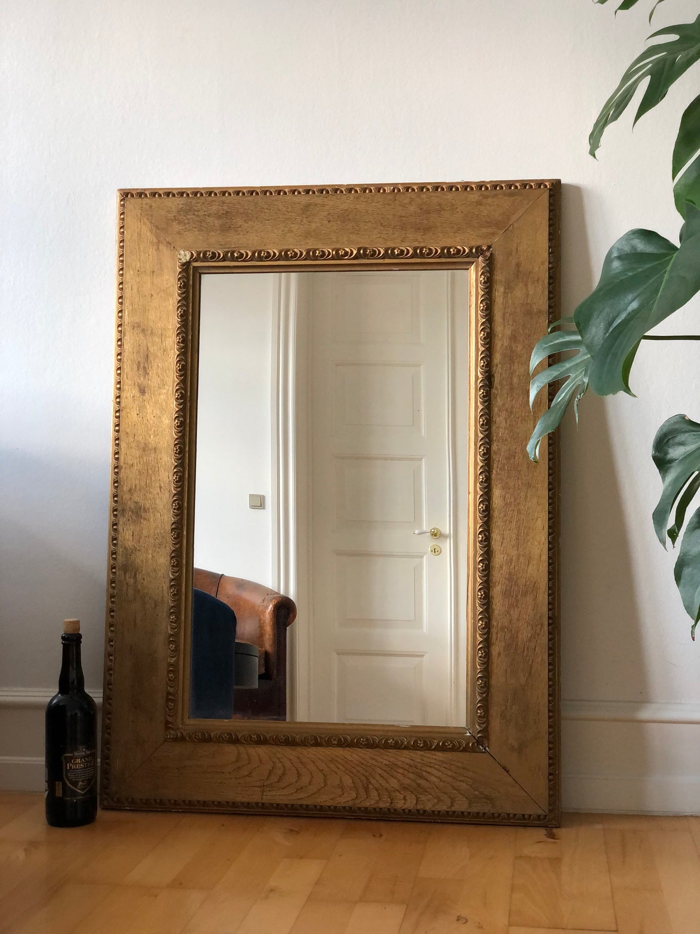Late 19th Century Danish Giltwood Mirror by W. J. Mogensen Copenhagen
