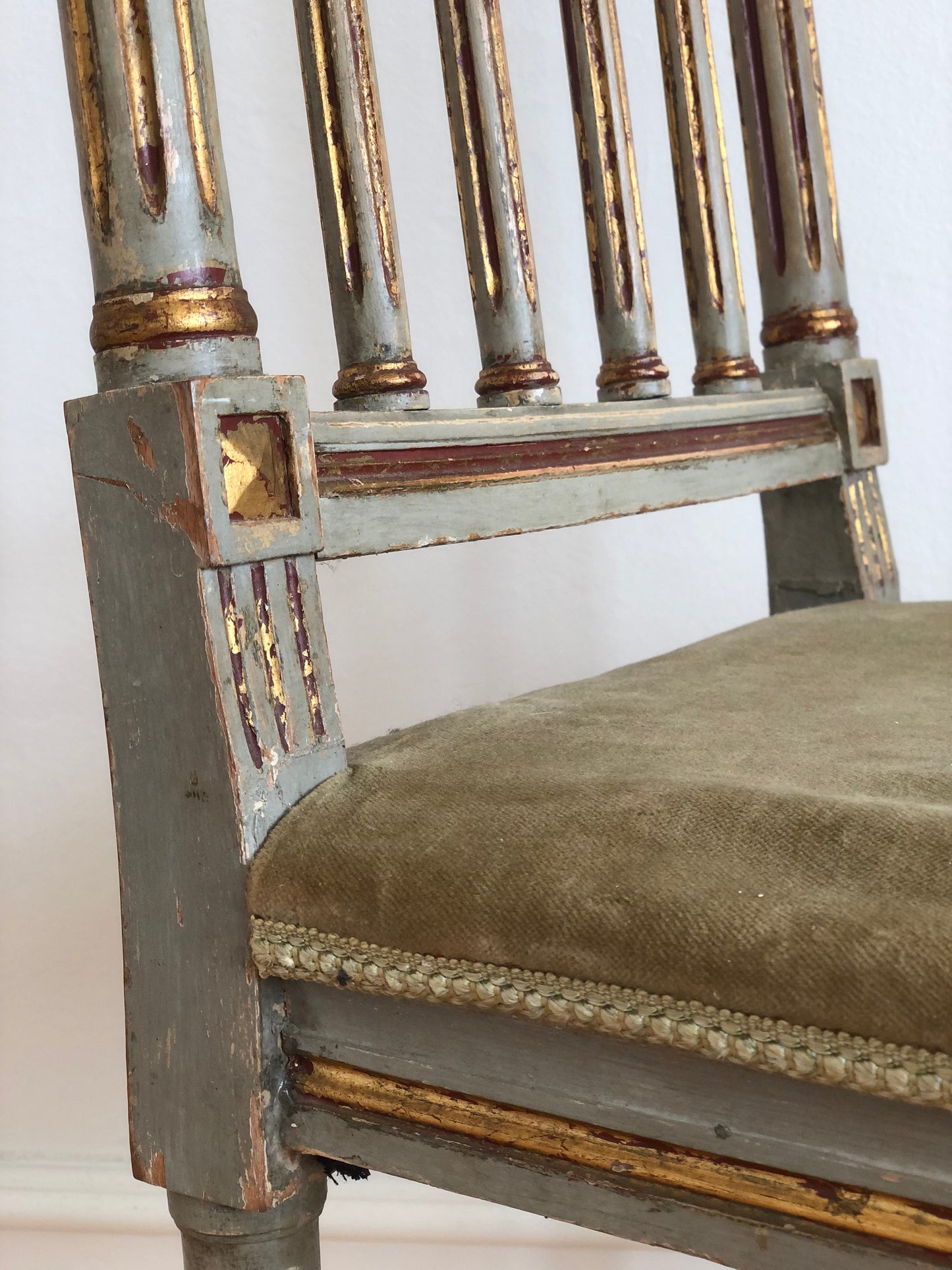 Pair of Late 18th Century Gustavian Chairs, Louis XVI Style, Sweden