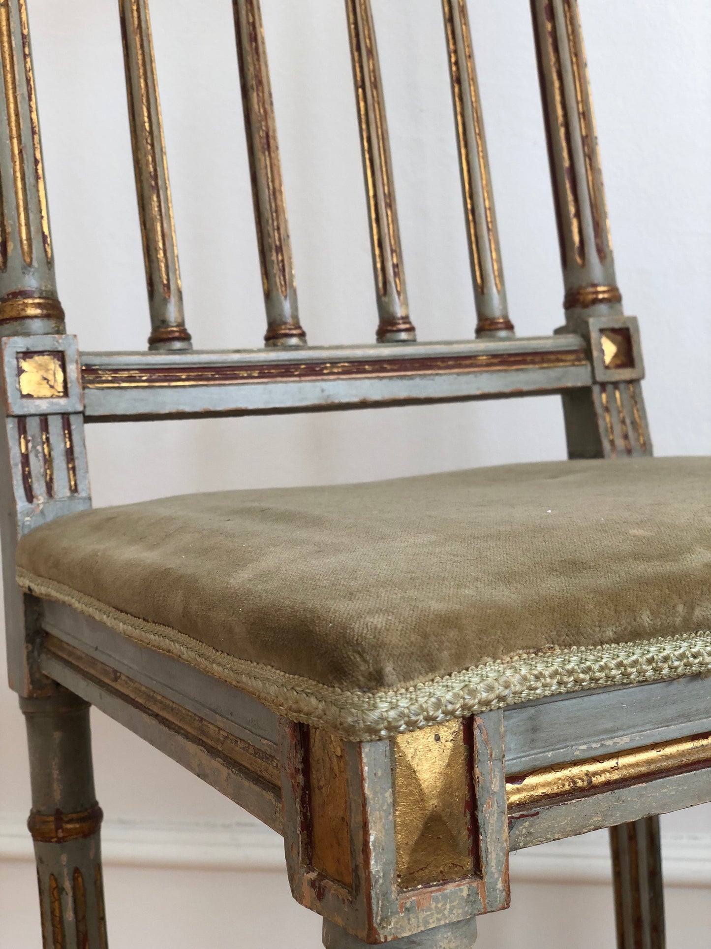 Pair of Late 18th Century Gustavian Chairs, Louis XVI Style, Sweden