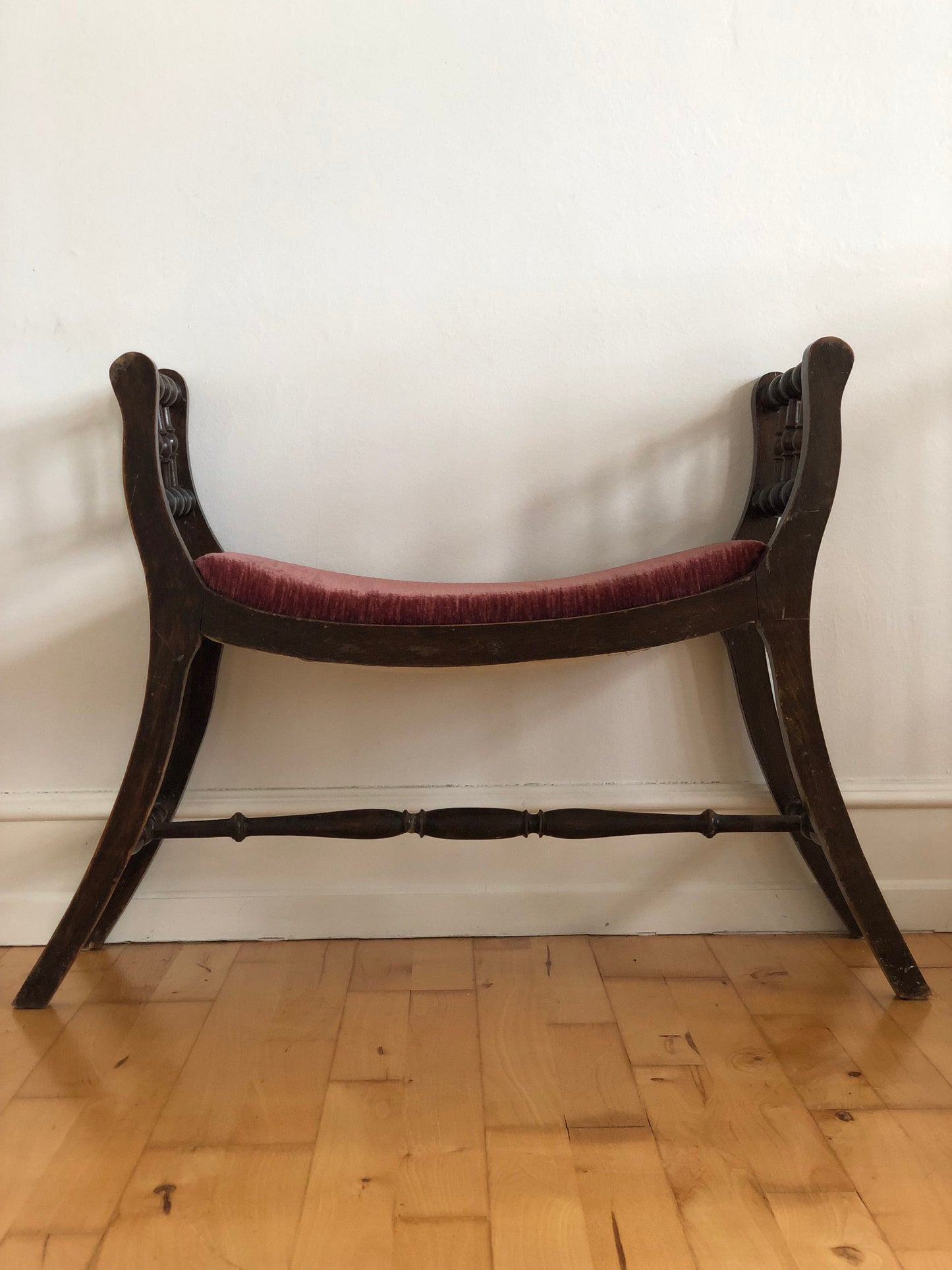 Regency Revival Spindle Bench Early 20th Century United Kingdom
