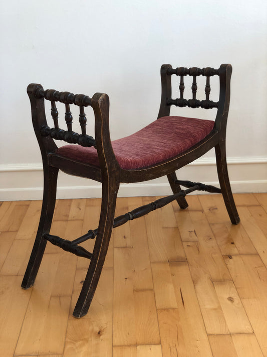 Regency Revival Spindle Bench Early 20th Century United Kingdom