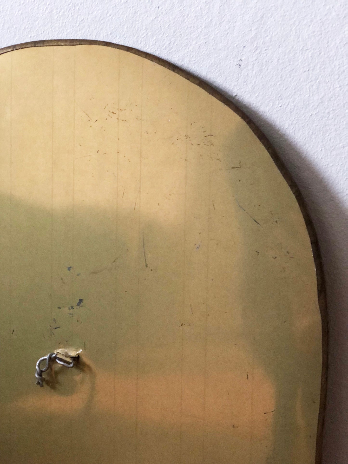 Vintage Brass Wall Mirror – Hollywood Regency, Spanish, 1960s