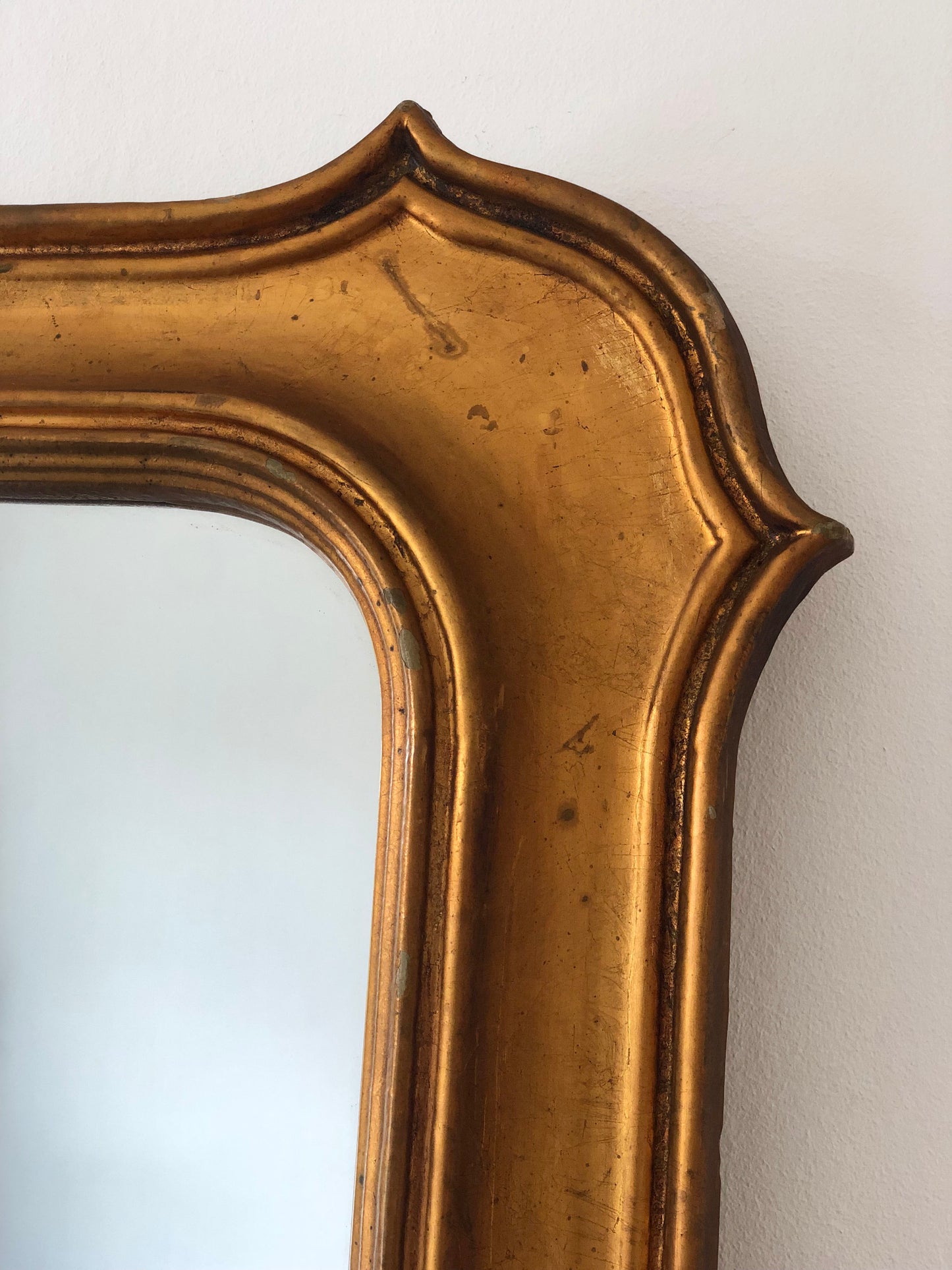 Large Vintage gilded Mirror Belgium 1970s