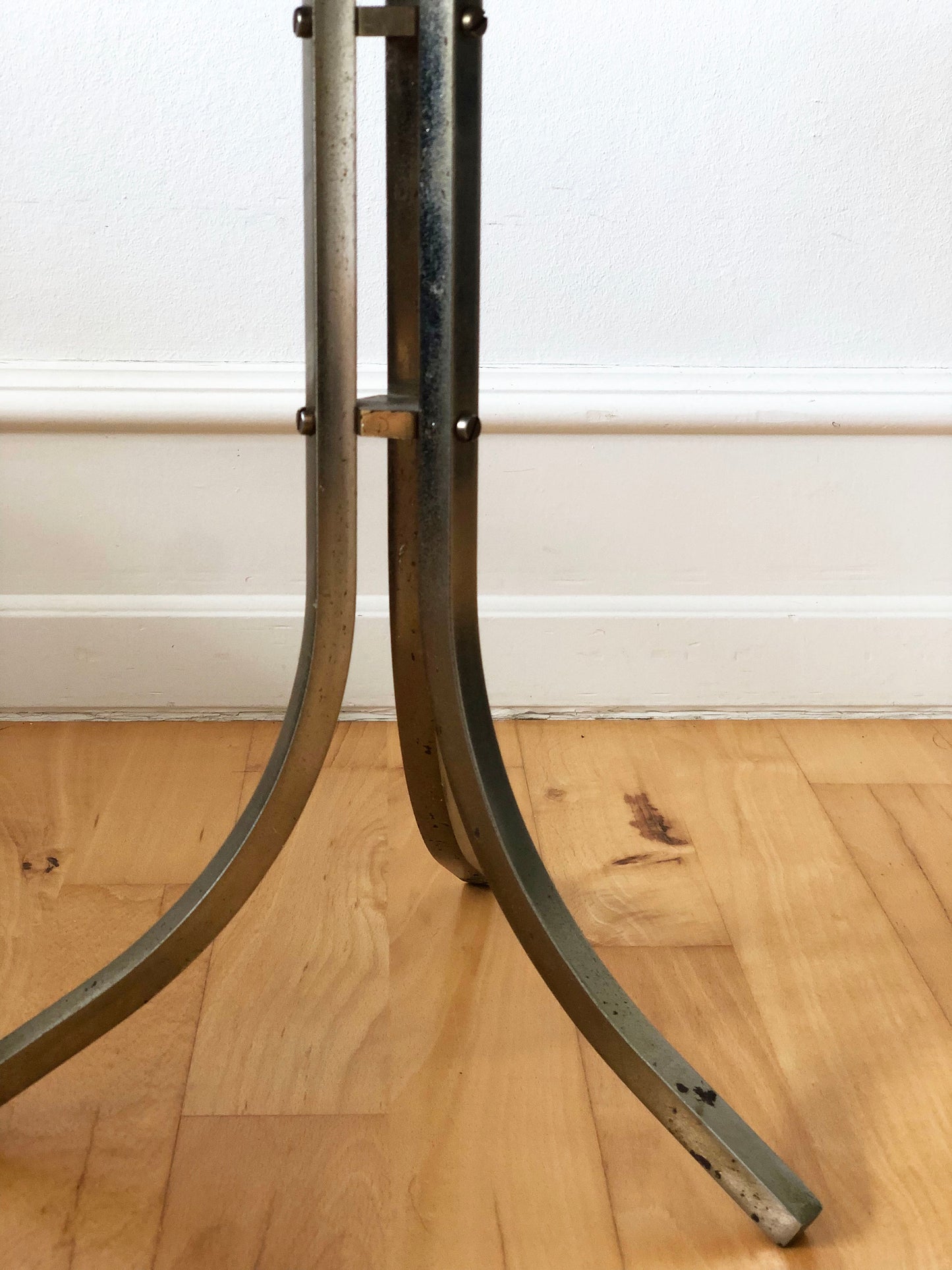 Vintage Marble and Brass Side Table