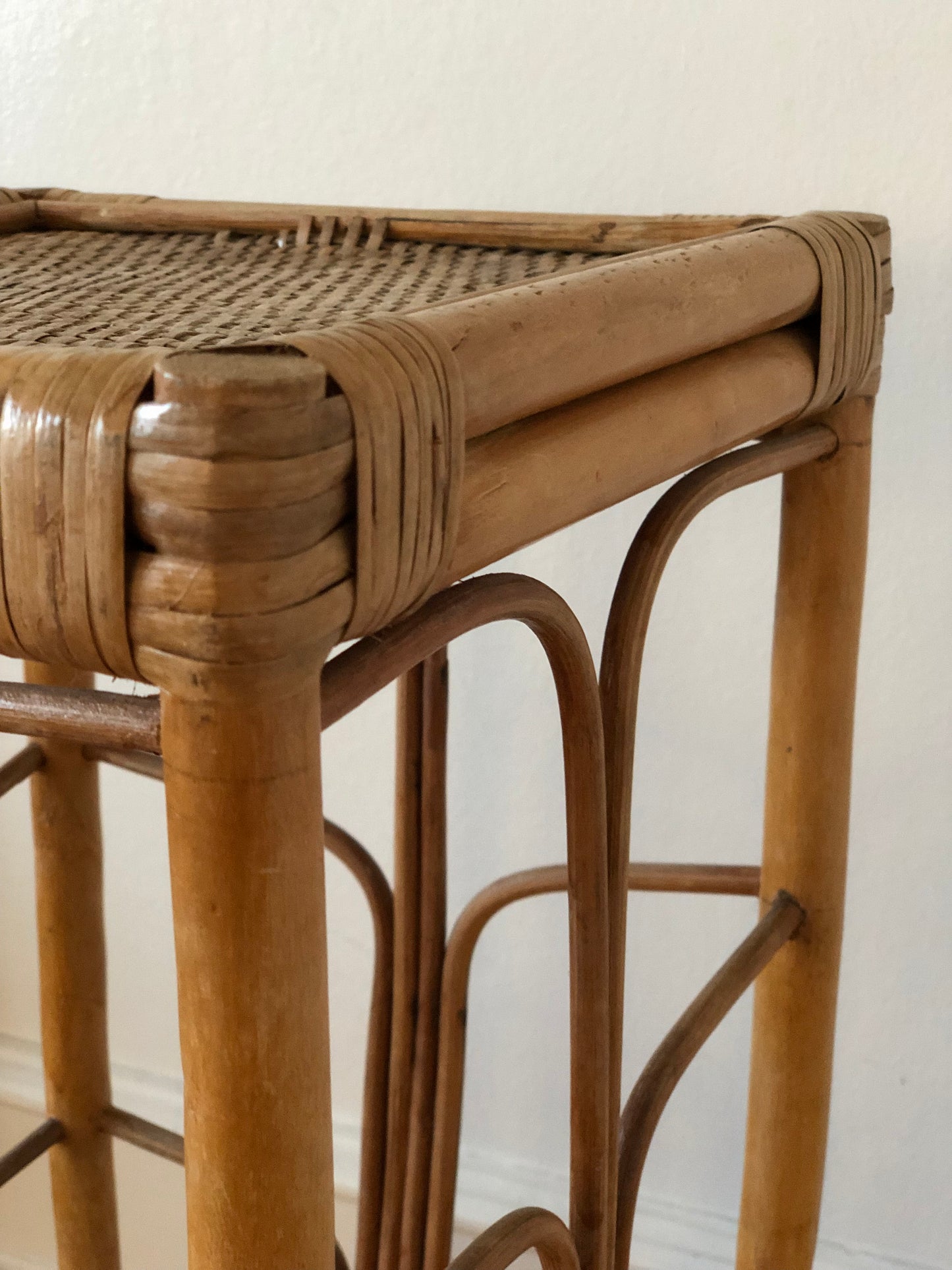 Vintage Bamboo Side Table Denmark