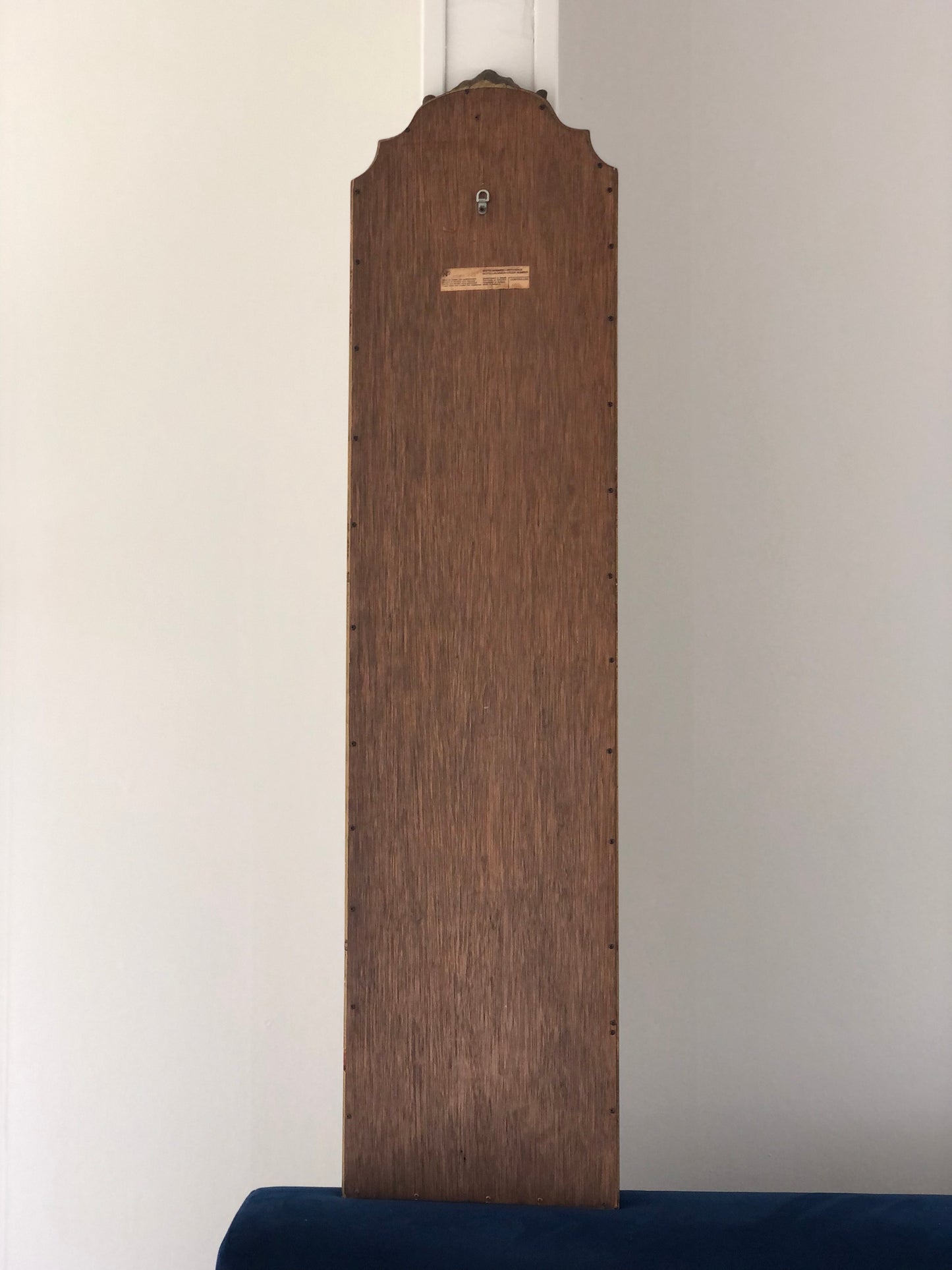 Vintage Deknudt Full Length Crested Mirror Hollywood Regency Belgium