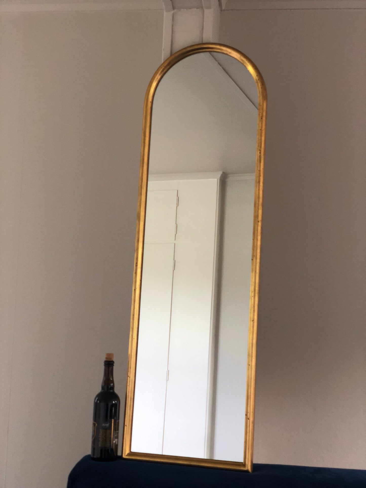 Vintage Deknudt Full Length Giltwood Mirror Hollywood Regency Belgium