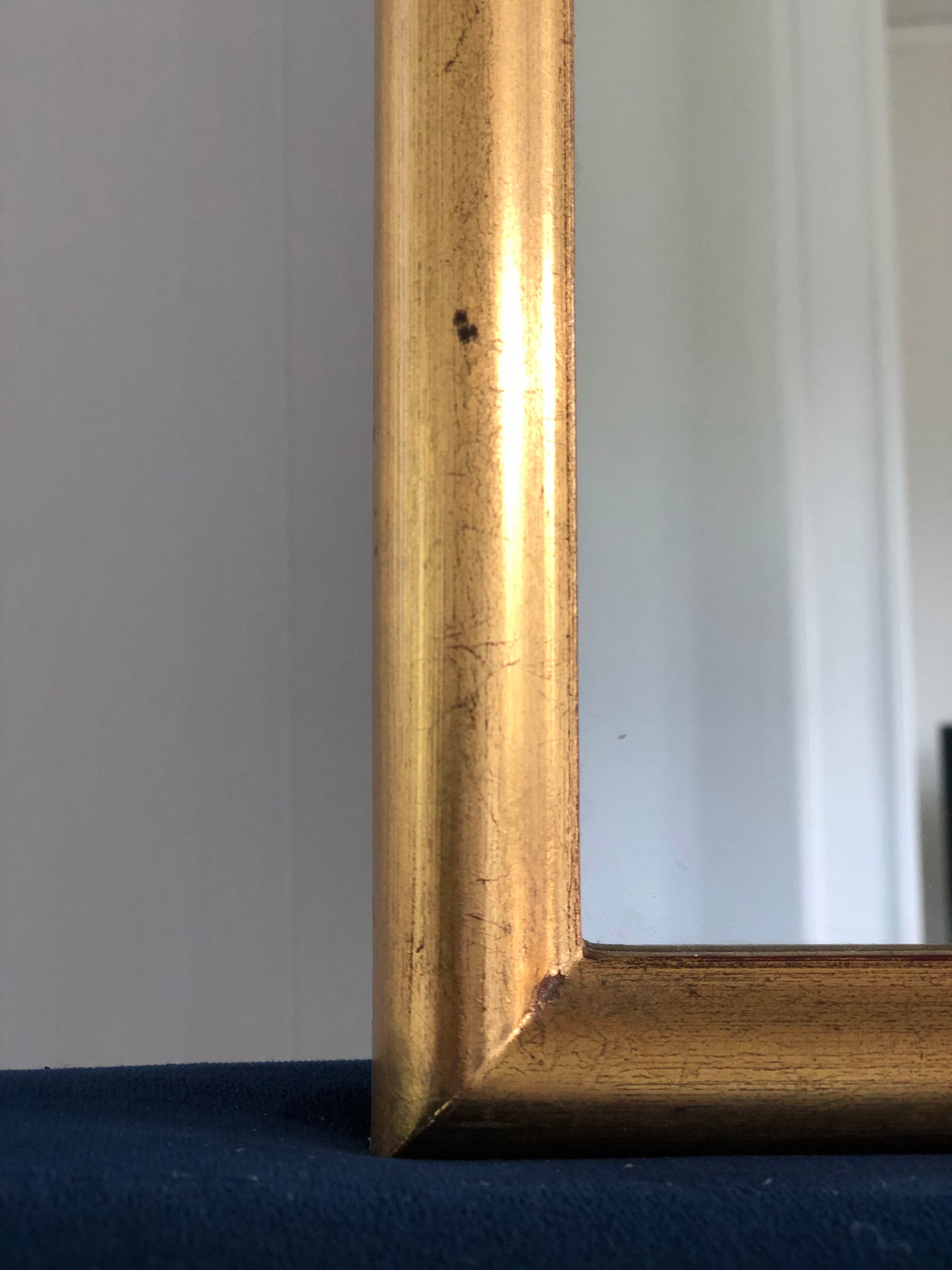 Vintage Deknudt Full Length Giltwood Mirror Hollywood Regency Belgium