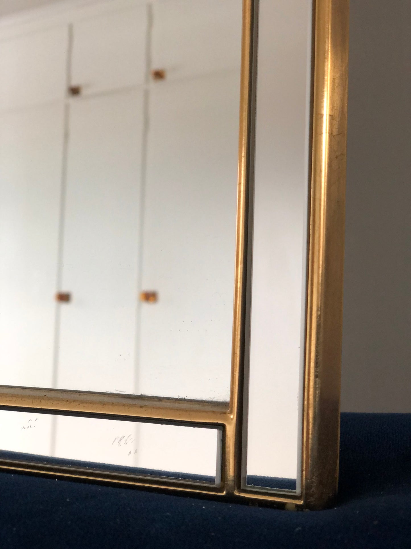 Vintage Deknudt Full Length Mirror Hollywood Regency Belgium