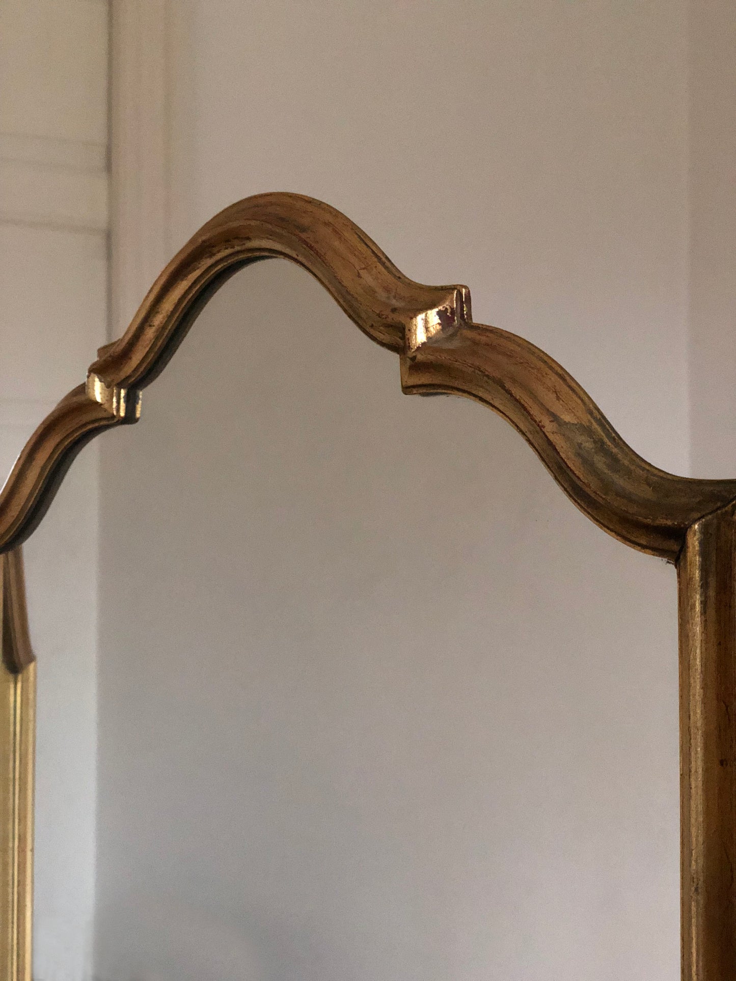 Vintage Vanity Tri Fold Makeup Mirror Giltwood Belgium
