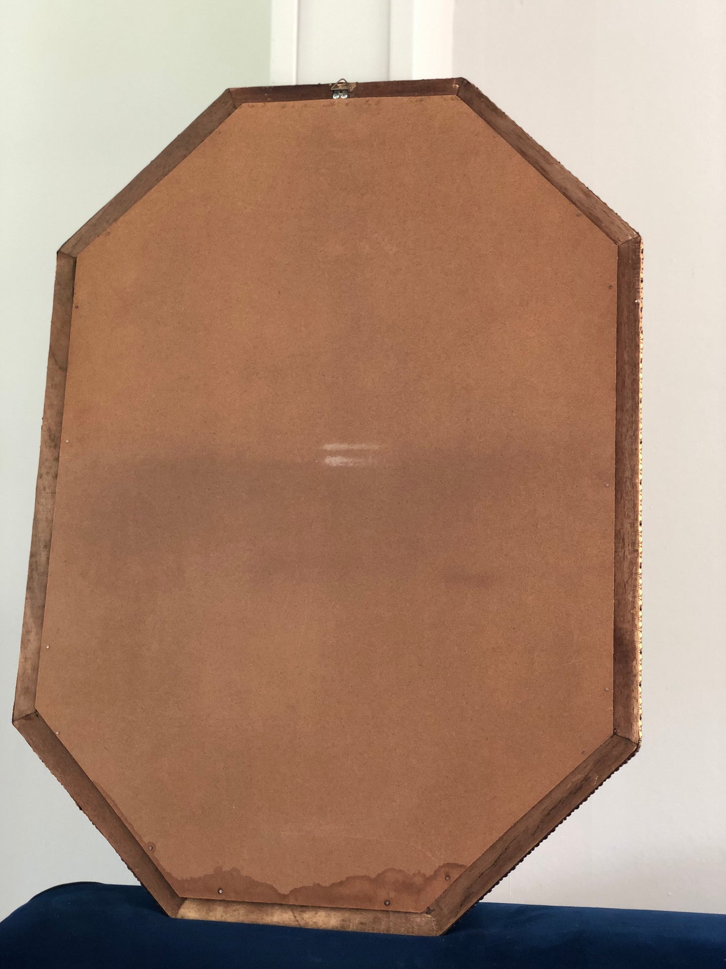 Vintage Venetian Octagonal Mirror Hollywood Regency in Gold Spain 1990s