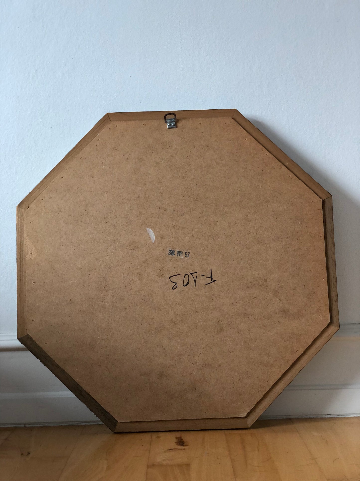A Pair of Vintage Venetian Octagon Mirror Hollywood Regency in Gold Spain 1990s