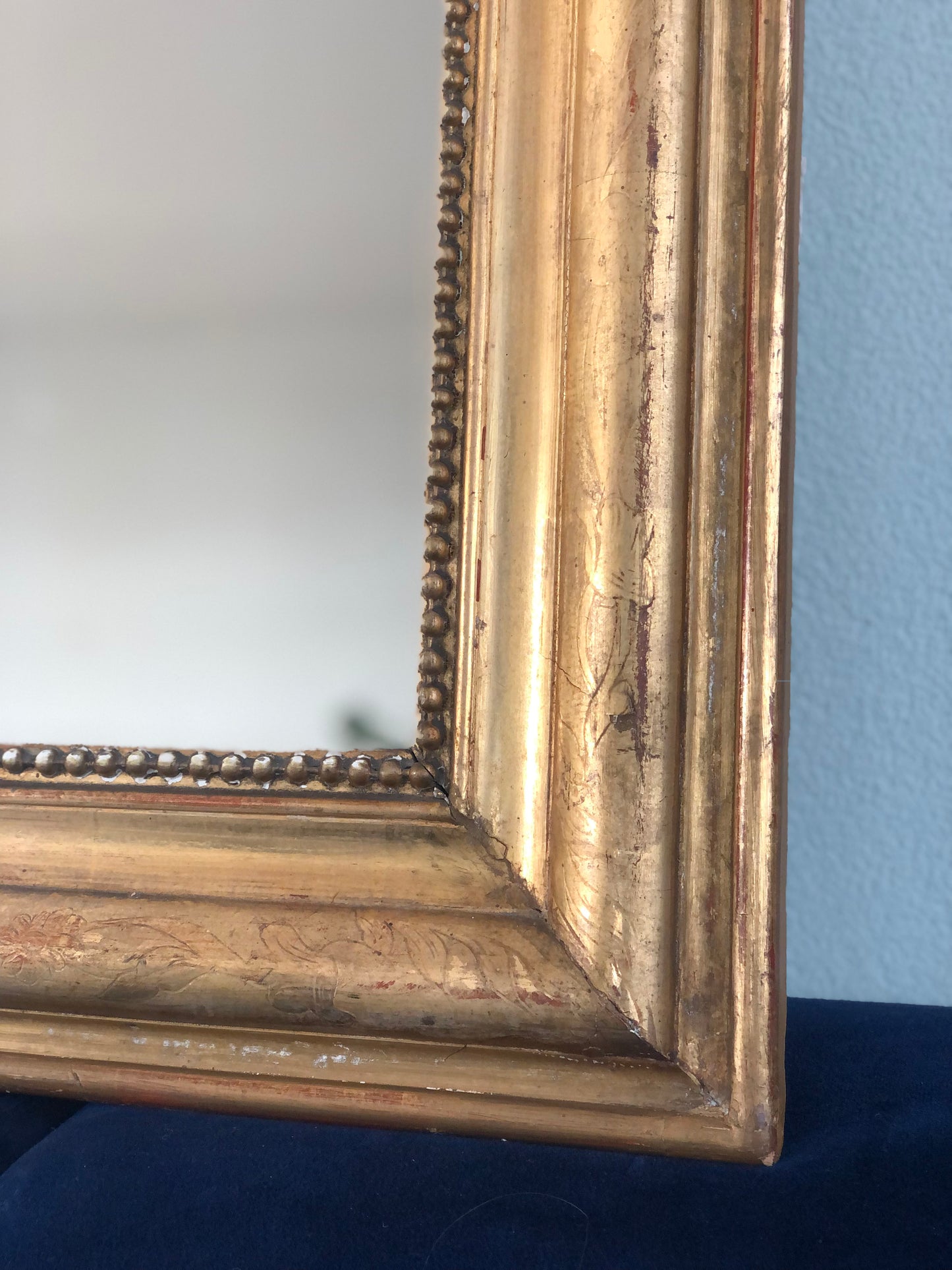 19th Century French Giltwood Louis Philippe Mirror