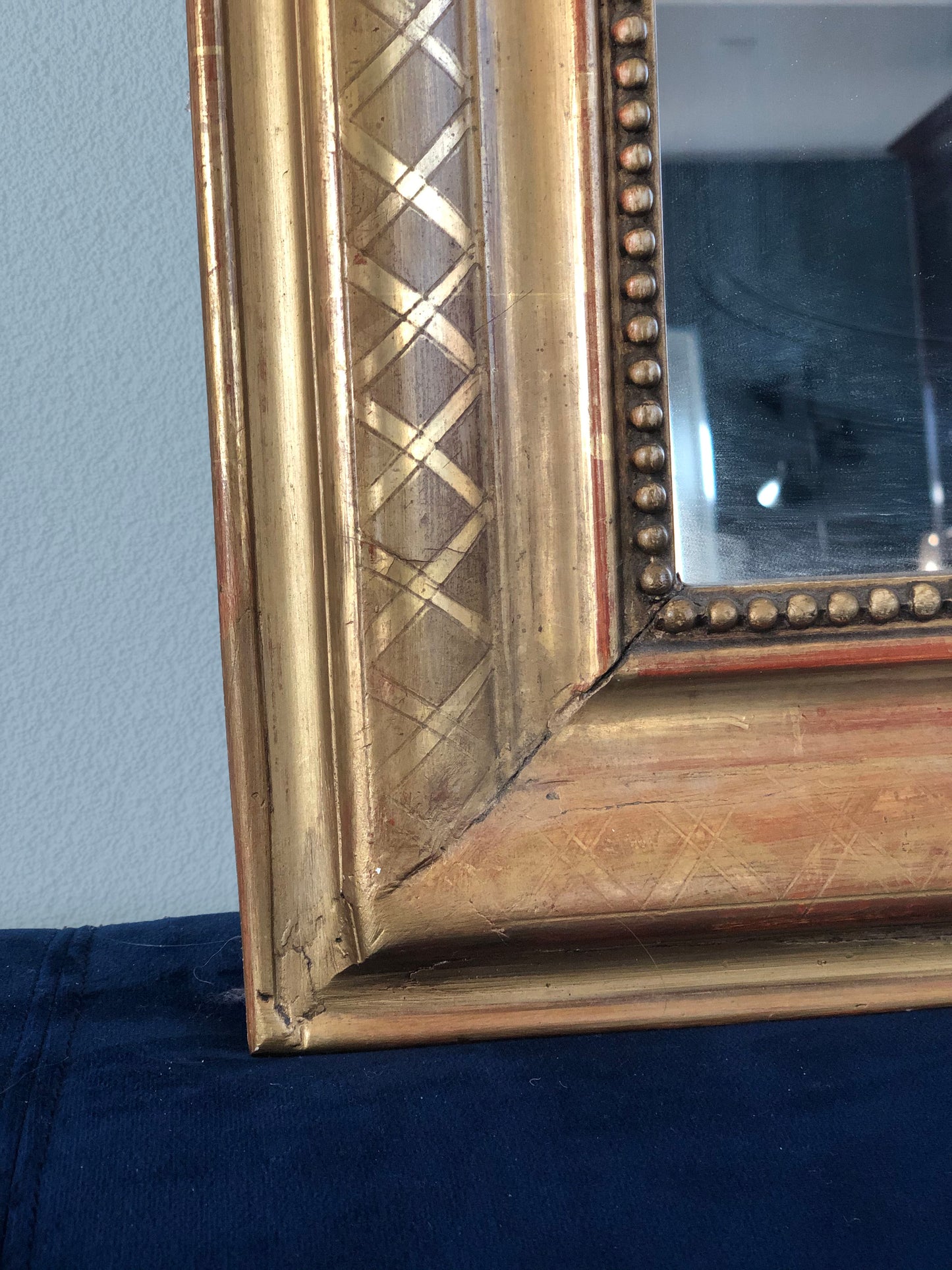 Antique 18th Century Giltwood Louis Philippe Mirror