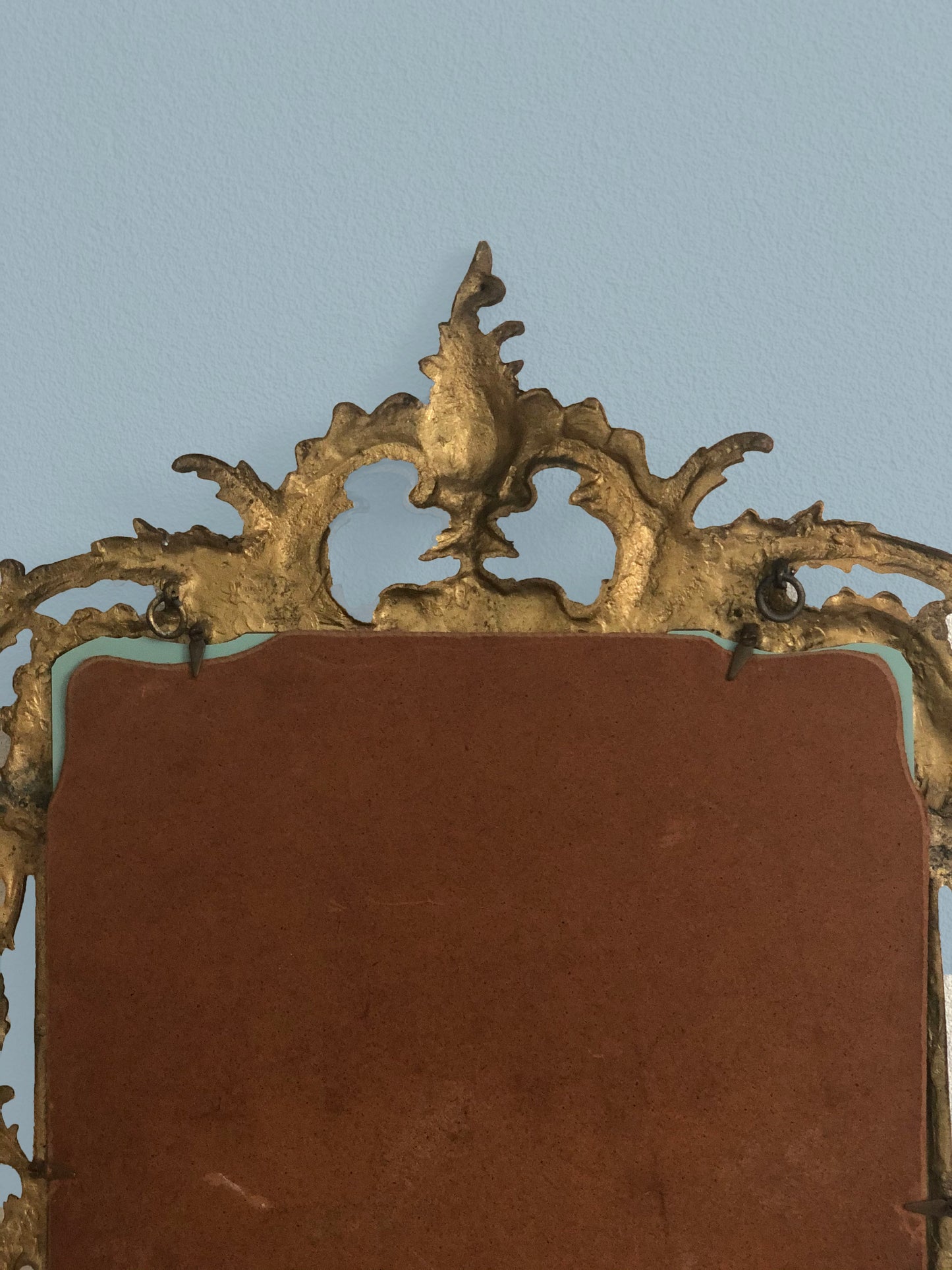 Art Nouveau Bronze Gilt Mirror