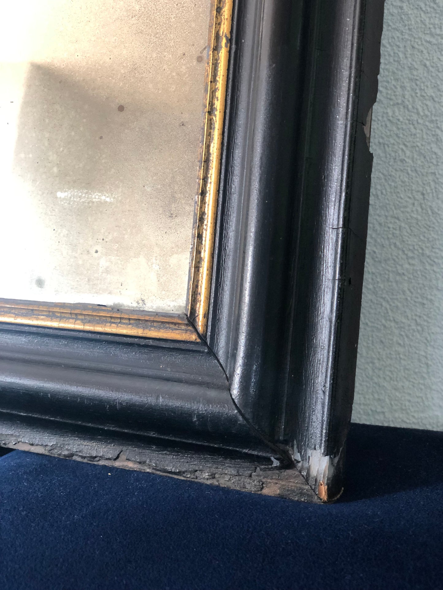 Antique Louis Philippe Full Length Small Mirror