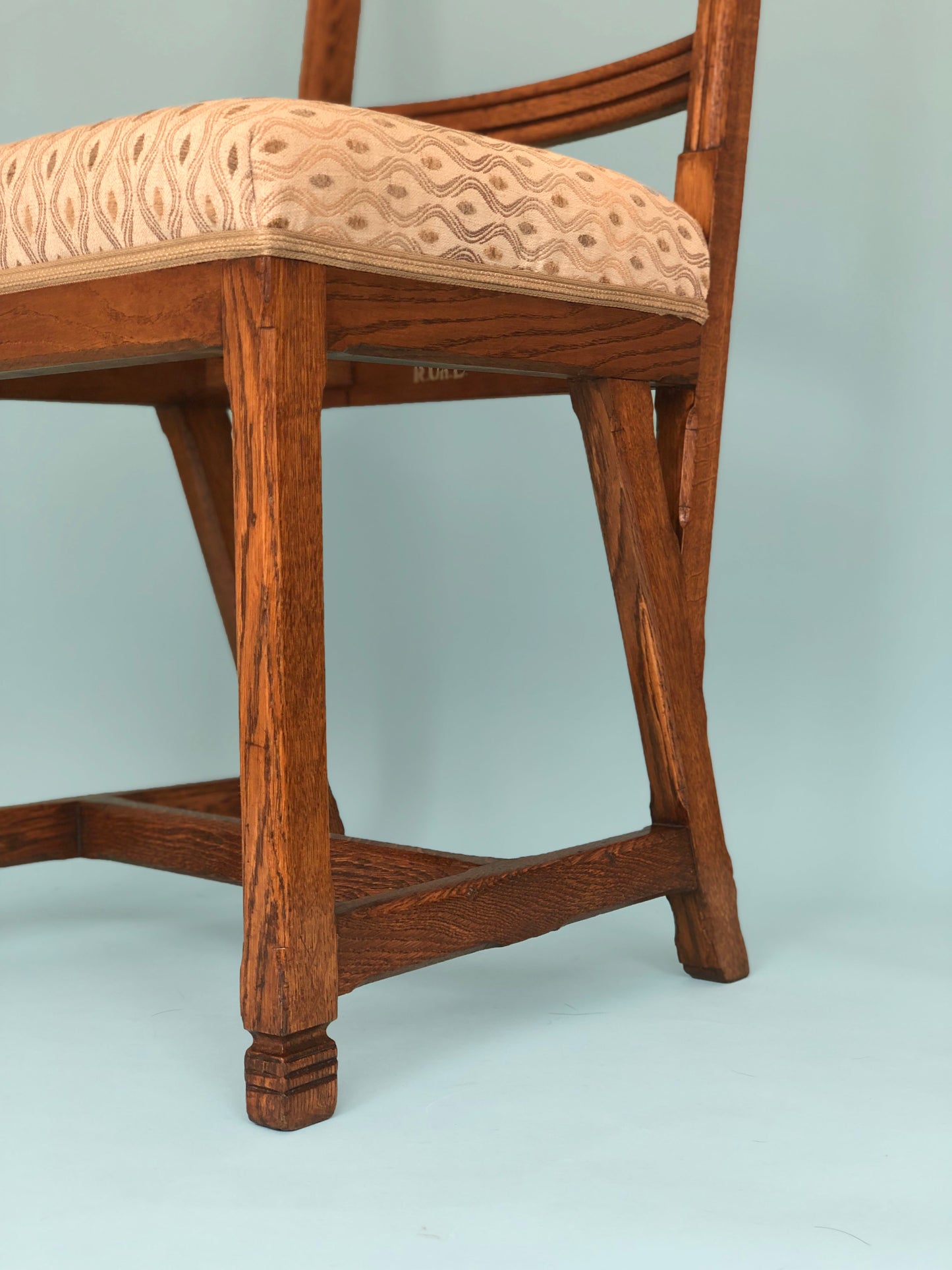 Arts & Crafts Oak Dining Chairs H.P. Berlage Holland 1910s Set of 2