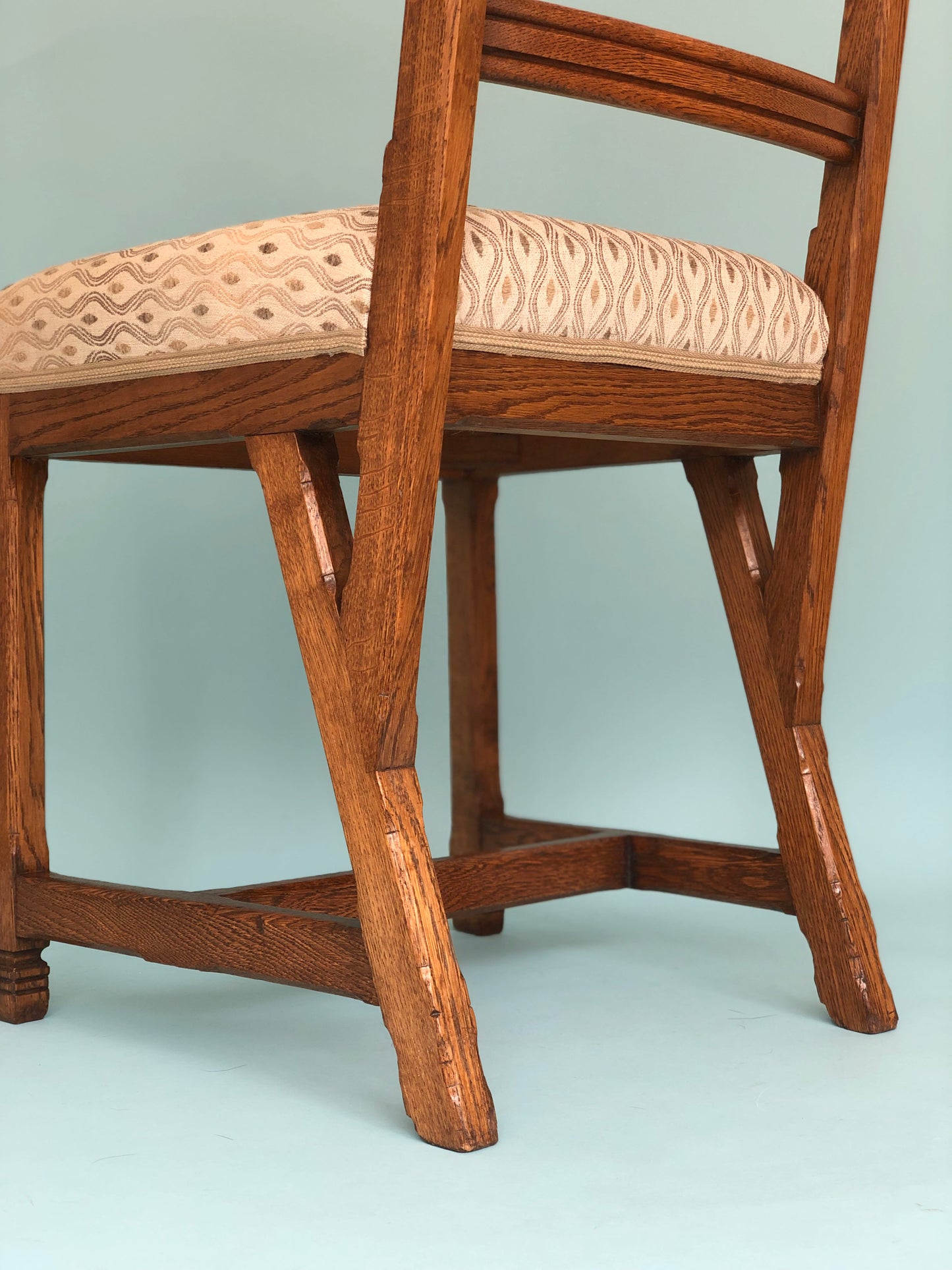 Arts & Crafts Oak Dining Chairs H.P. Berlage Holland 1910s Set of 2