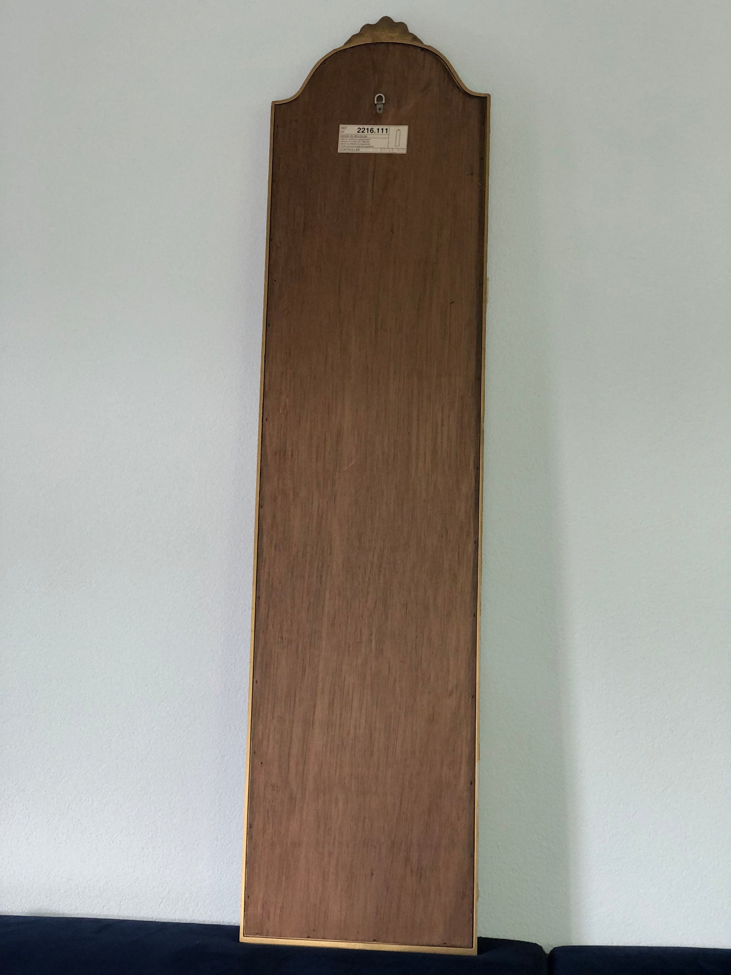 Deknudt Full Length Crested Giltwood Mirror 1970s