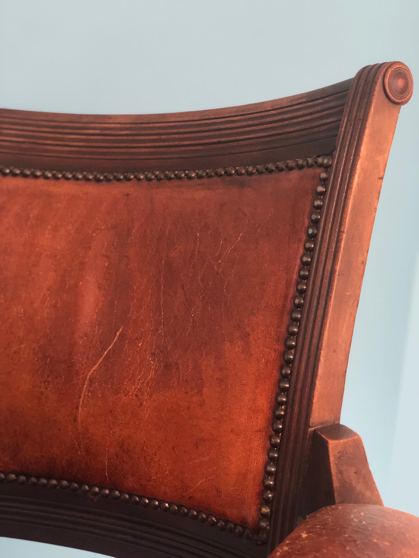 Edwardian Swivel Office Desk Chair Mahogany 1920s