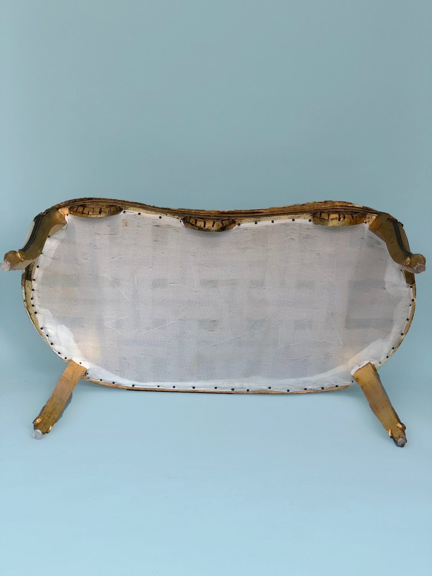 French Louis XV Style GiltWood Carved Bench
