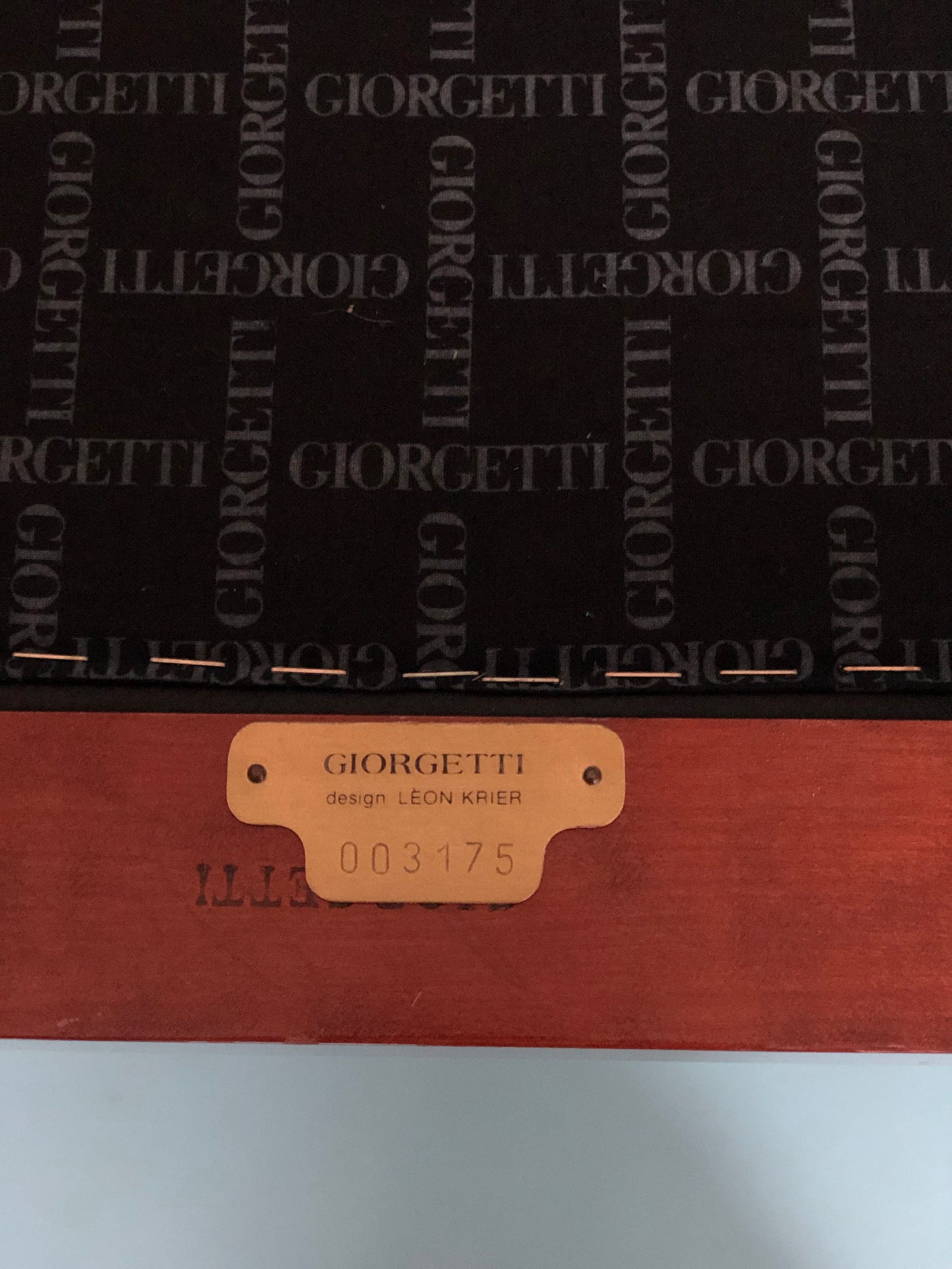 Giorgetti Sella Magna Design Armchair by Leon Krier 1991