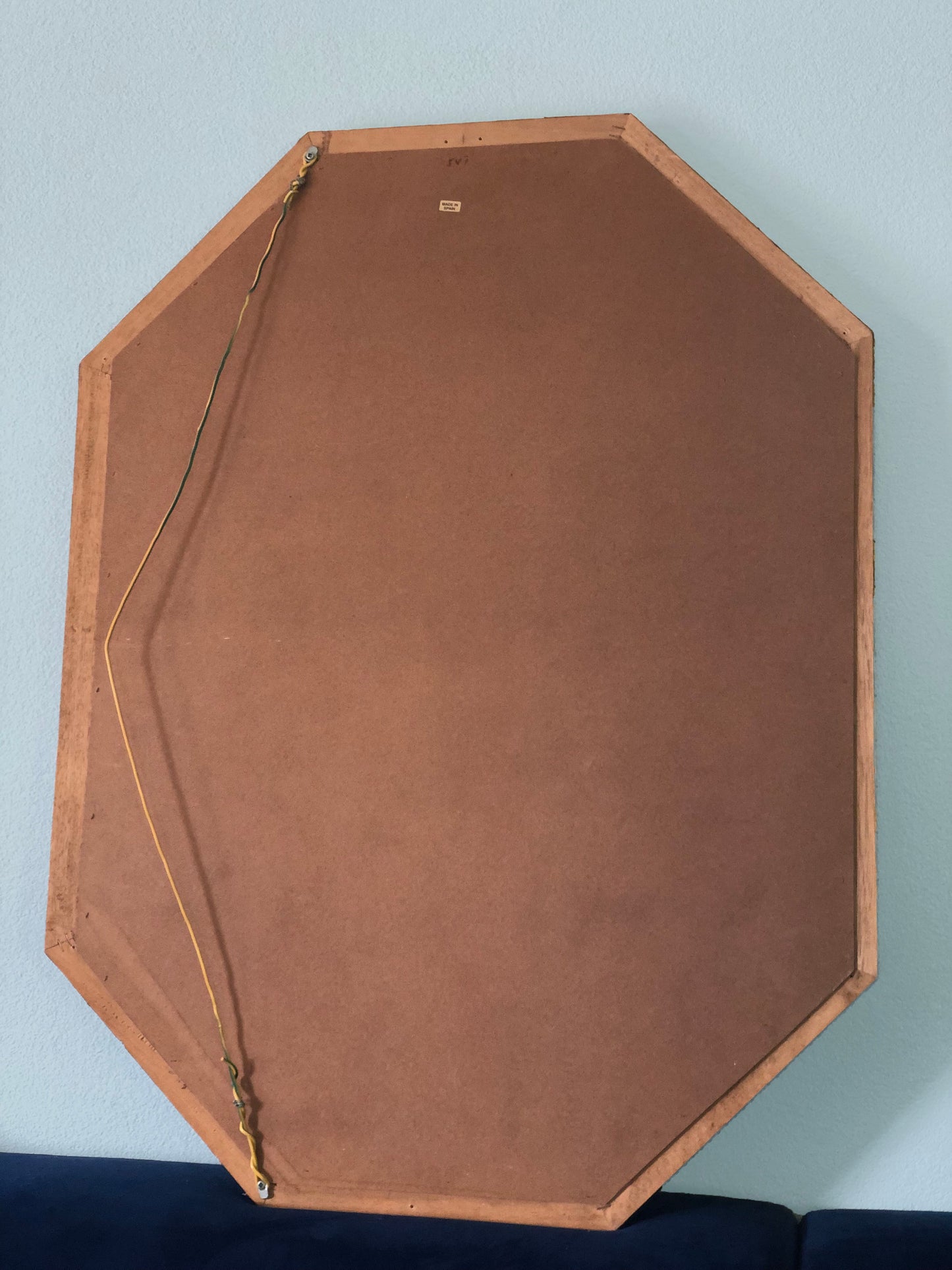 Hollywood Regency Octagonal Trapezium Mirror Spain 1970s
